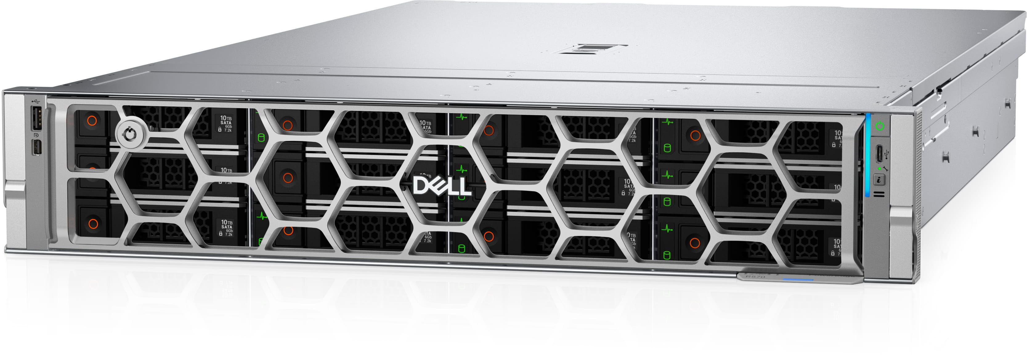 Dell PowerEdge R570 - 2U - 1-Weg - 1 x Xeon 6517P / 3.2 GHz - RAM 32 GB - SAS - Hot-Swap 6.4 cm (2.5")