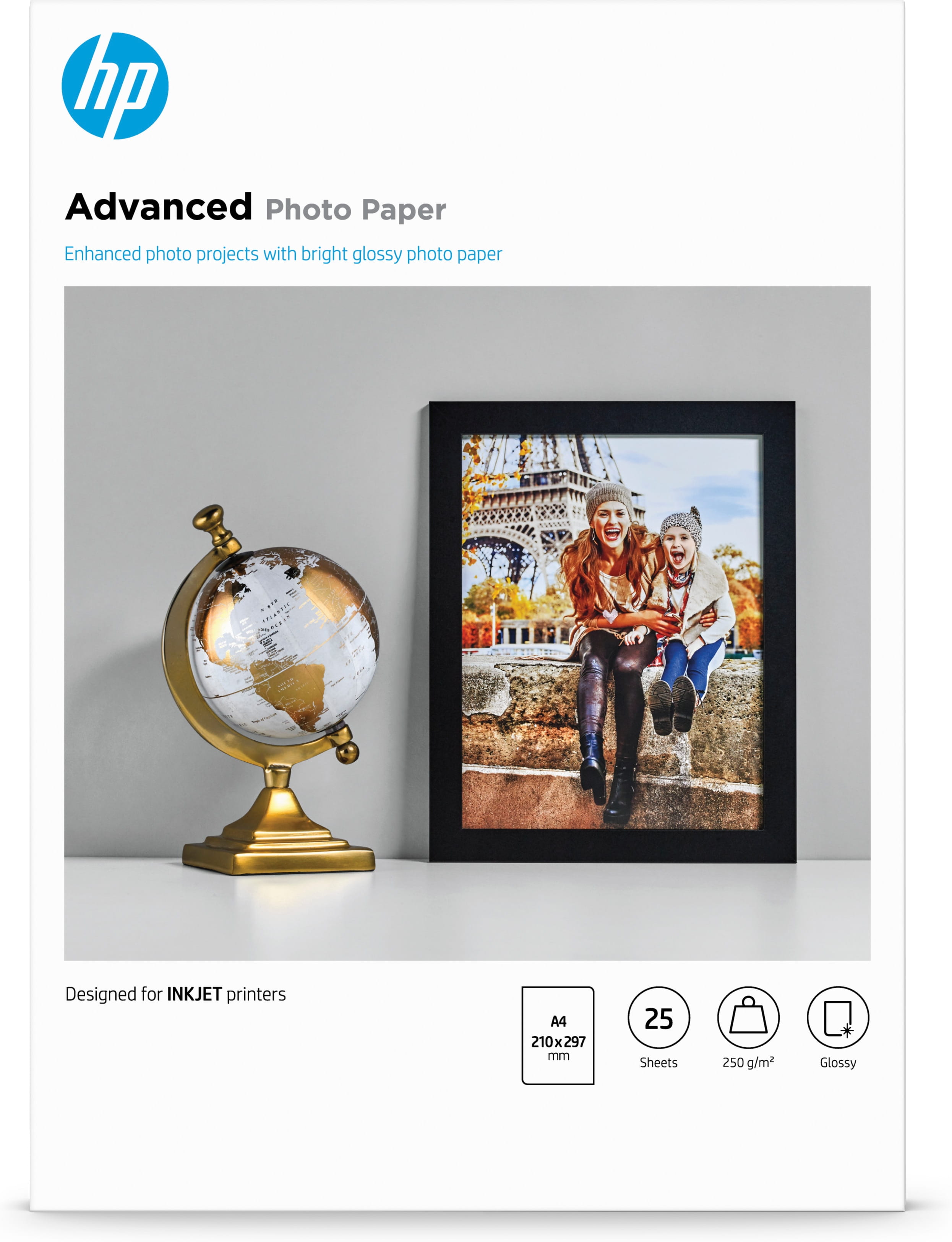 HP Advanced Glossy Photo Paper - Glänzend - A4 (210 x 297 mm)
