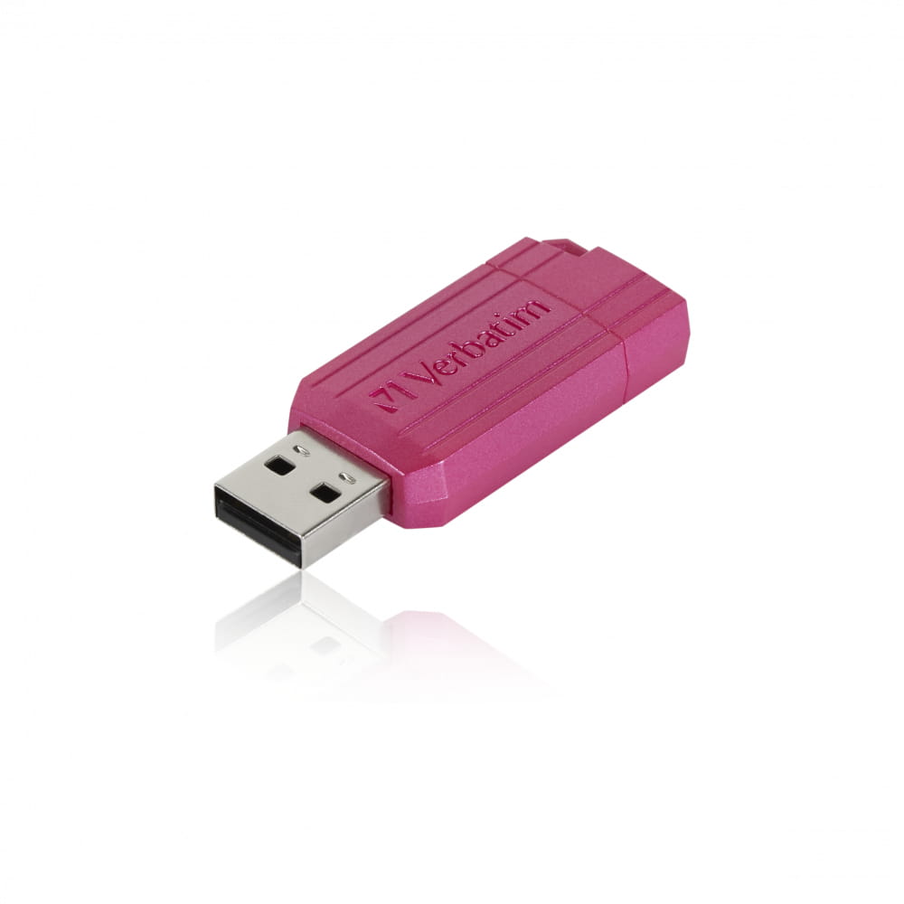 Verbatim PinStripe, 128 GB, USB Typ-A, 2.0, 12 MB/s, Dia, Pink