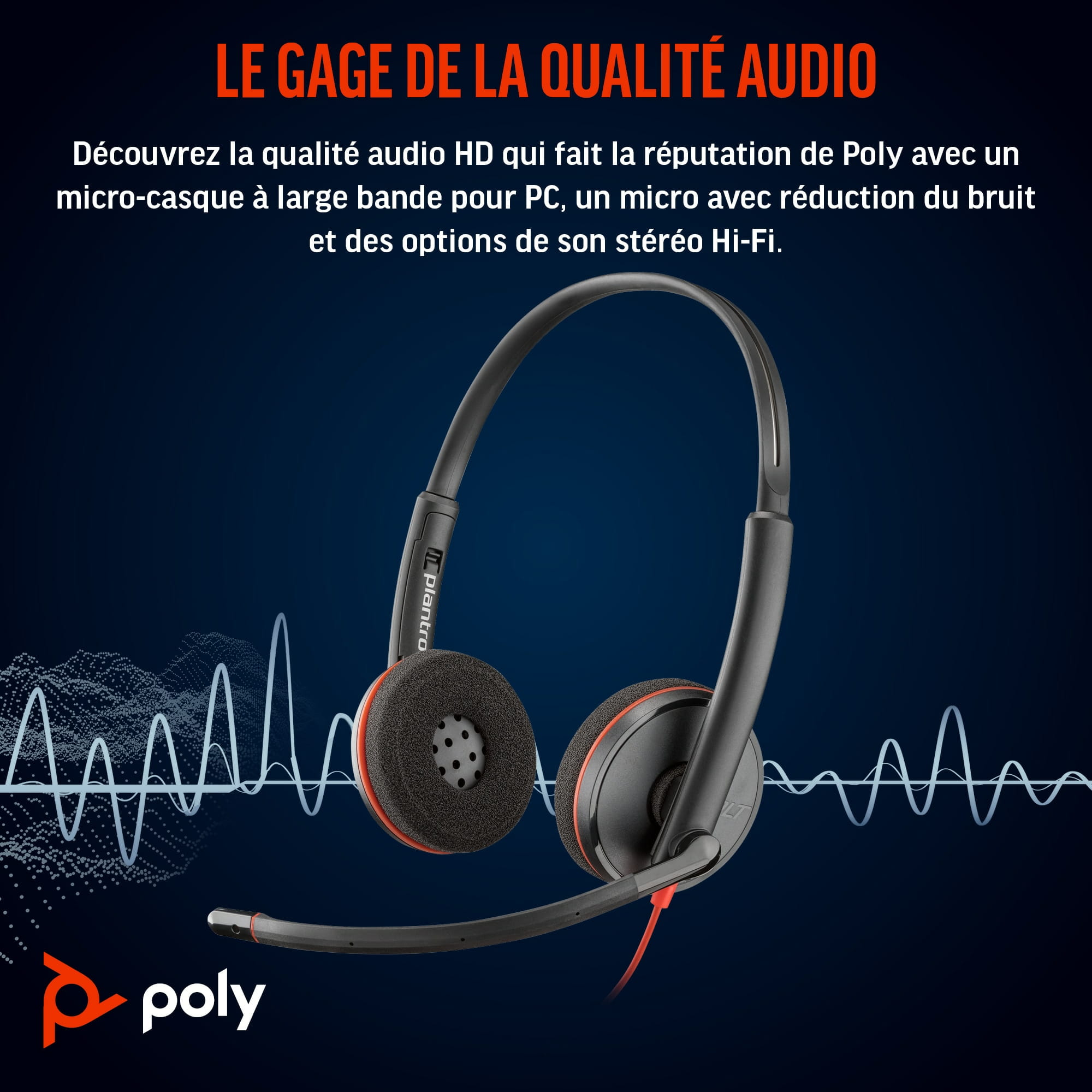 Poly Blackwire 3220 - Blackwire 3200 Series - Headset Poly Blackwire 3220 - Blackwire 3200 Series - Headset