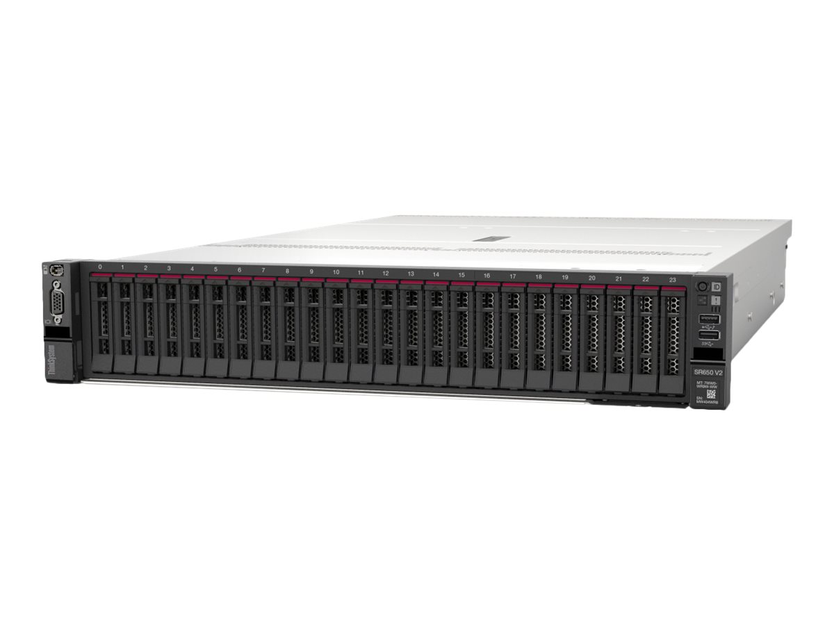 Lenovo ThinkSystem SR650 V2 7Z73 - 2U - zweiweg - 1 x Xeon Silver 4314 / 2.4 GHz - RAM 32 GB - SAS - Hot-Swap 6.4 cm (2.5")