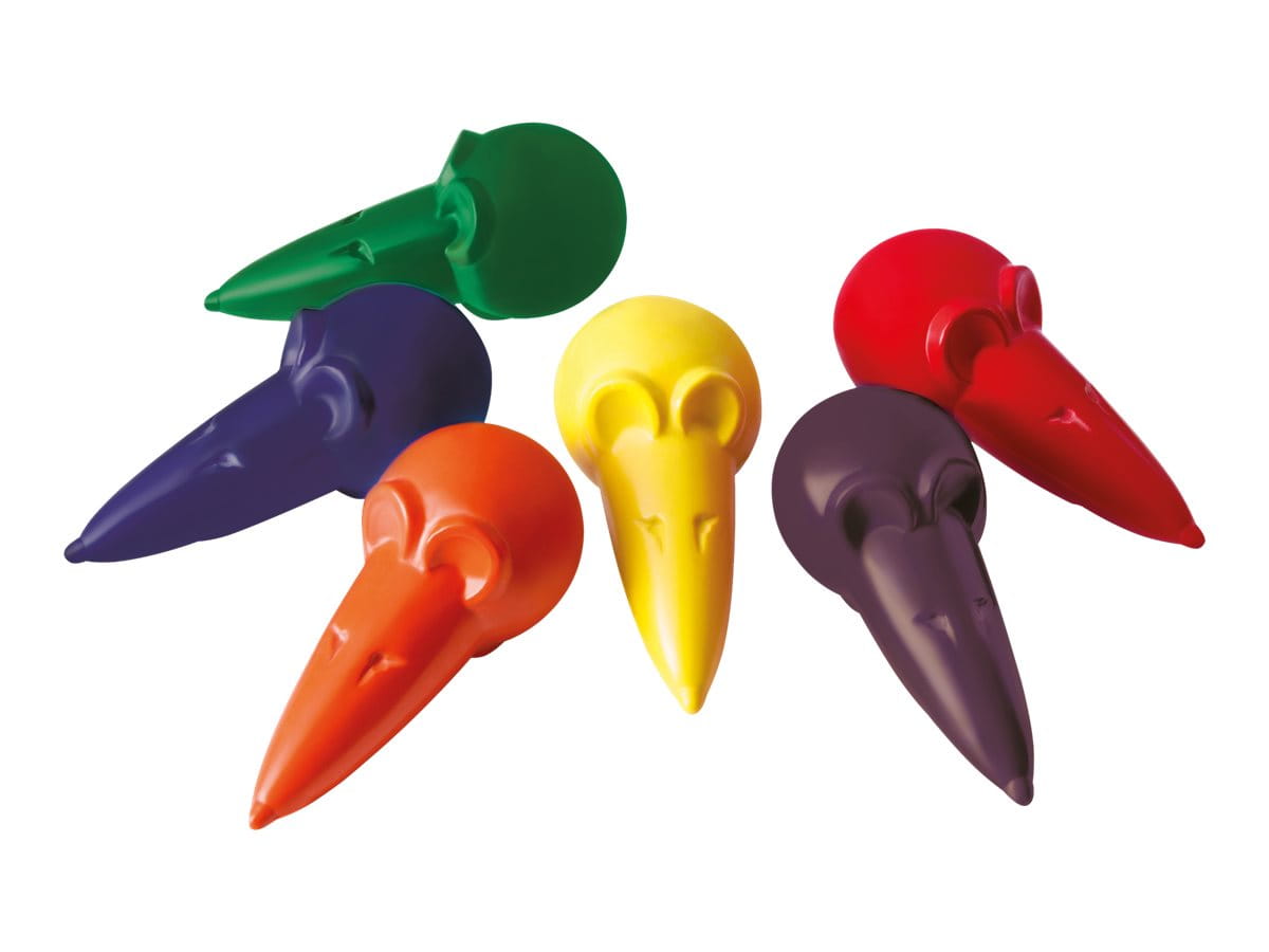 Pelikan Wachsmalmäuse 501/6/B - Farbstift - Wachs - Blau, Rot, Lila, Grün, Orange, Gelb (Packung mit 6)