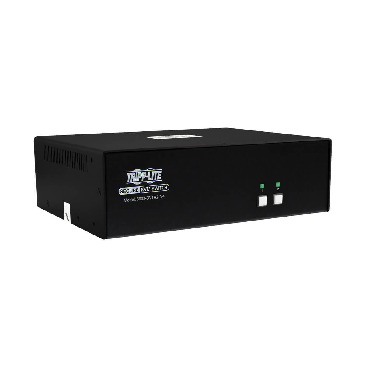 Tripp Secure KVM Switch, 2-Port, Single Head, DVI to DVI, NIAP PP4.0, Audio, TAA