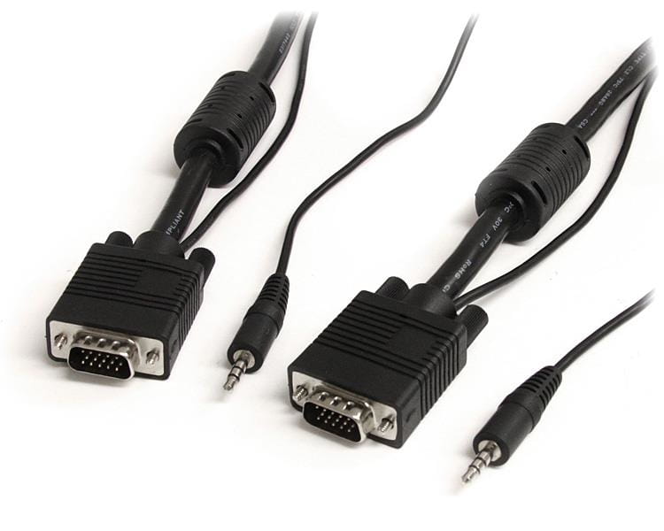 StarTech.com 5 m Monitor VGA Koaxial Videokabel mit Audio für hohe Auflösung - HD15 Stecker/Stecker - VGA-Kabel - HD-15 (VGA)
