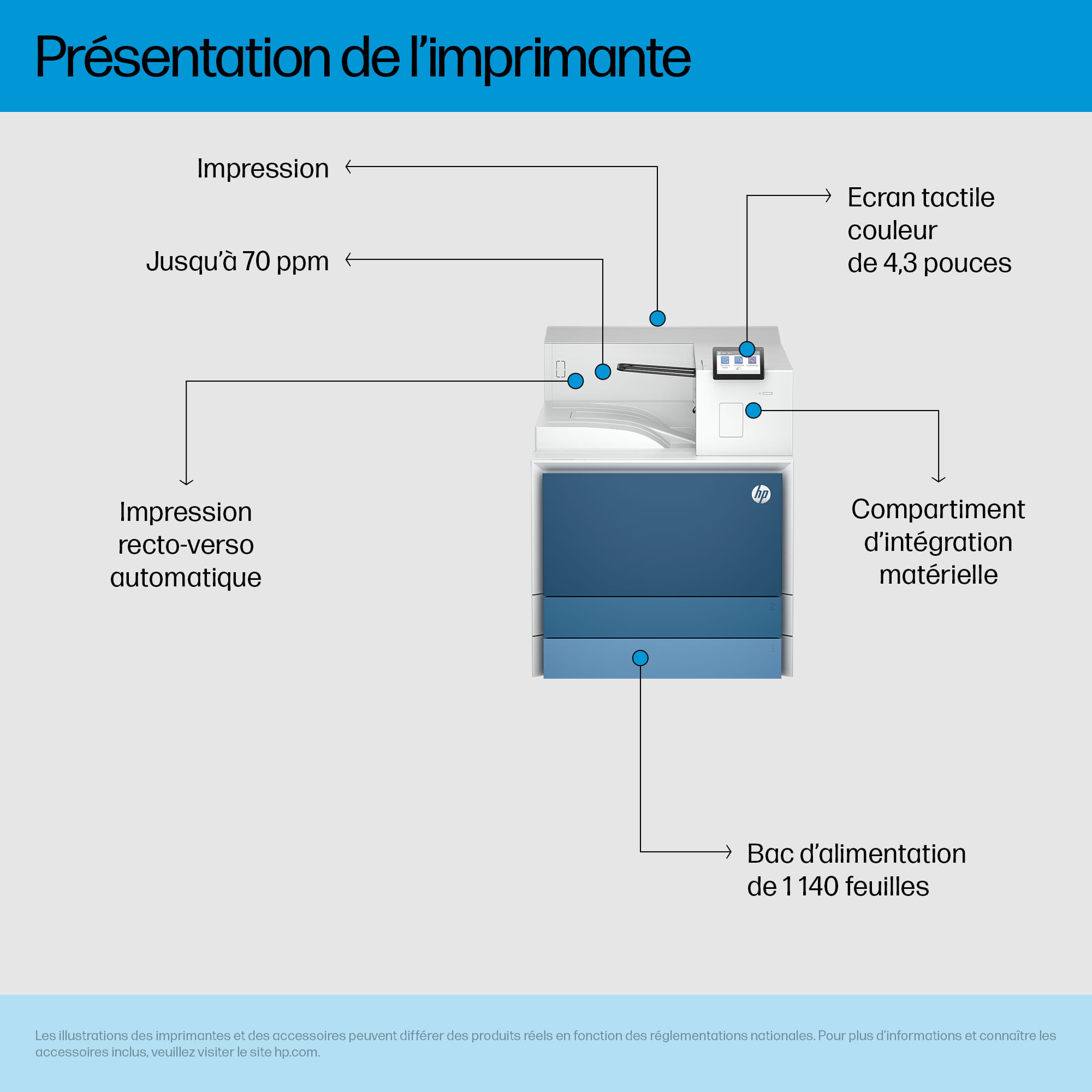 HP LaserJet Enterprise 8501dn - Drucker - s/w