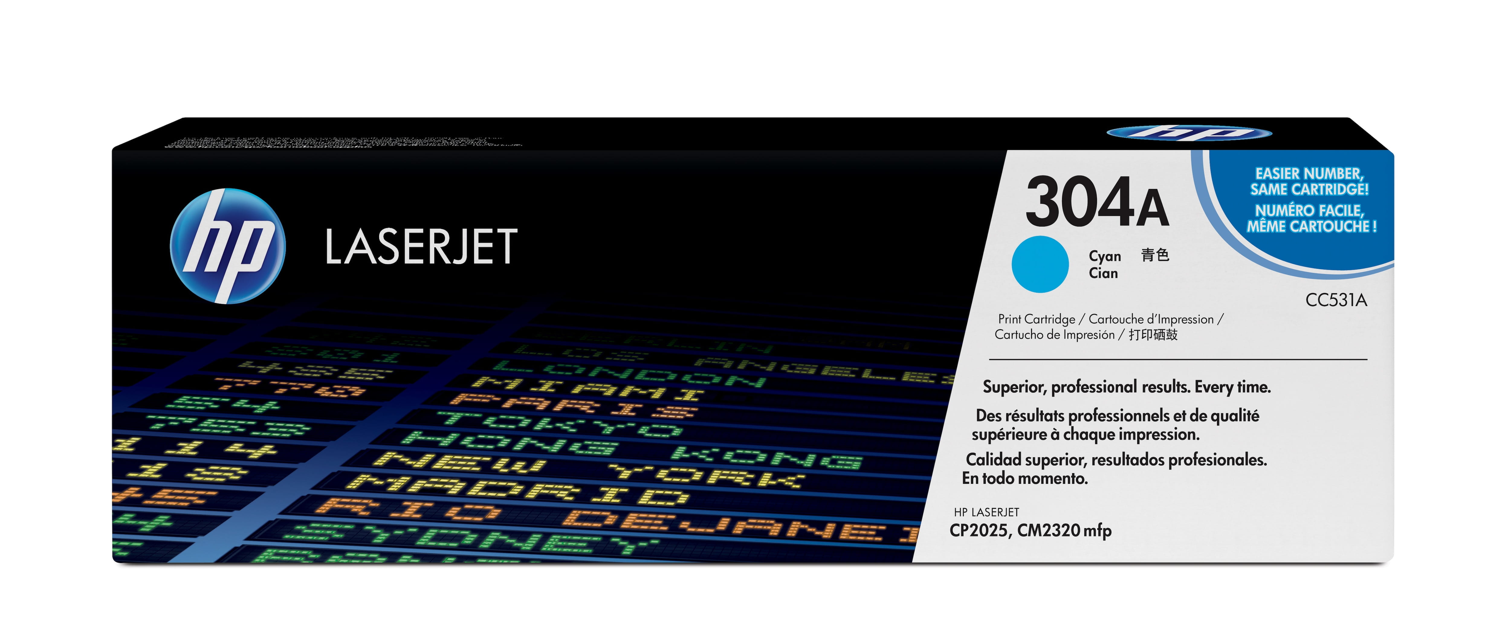 HP 304A - Cyan - original - LaserJet - Tonerpatrone (CC531A)