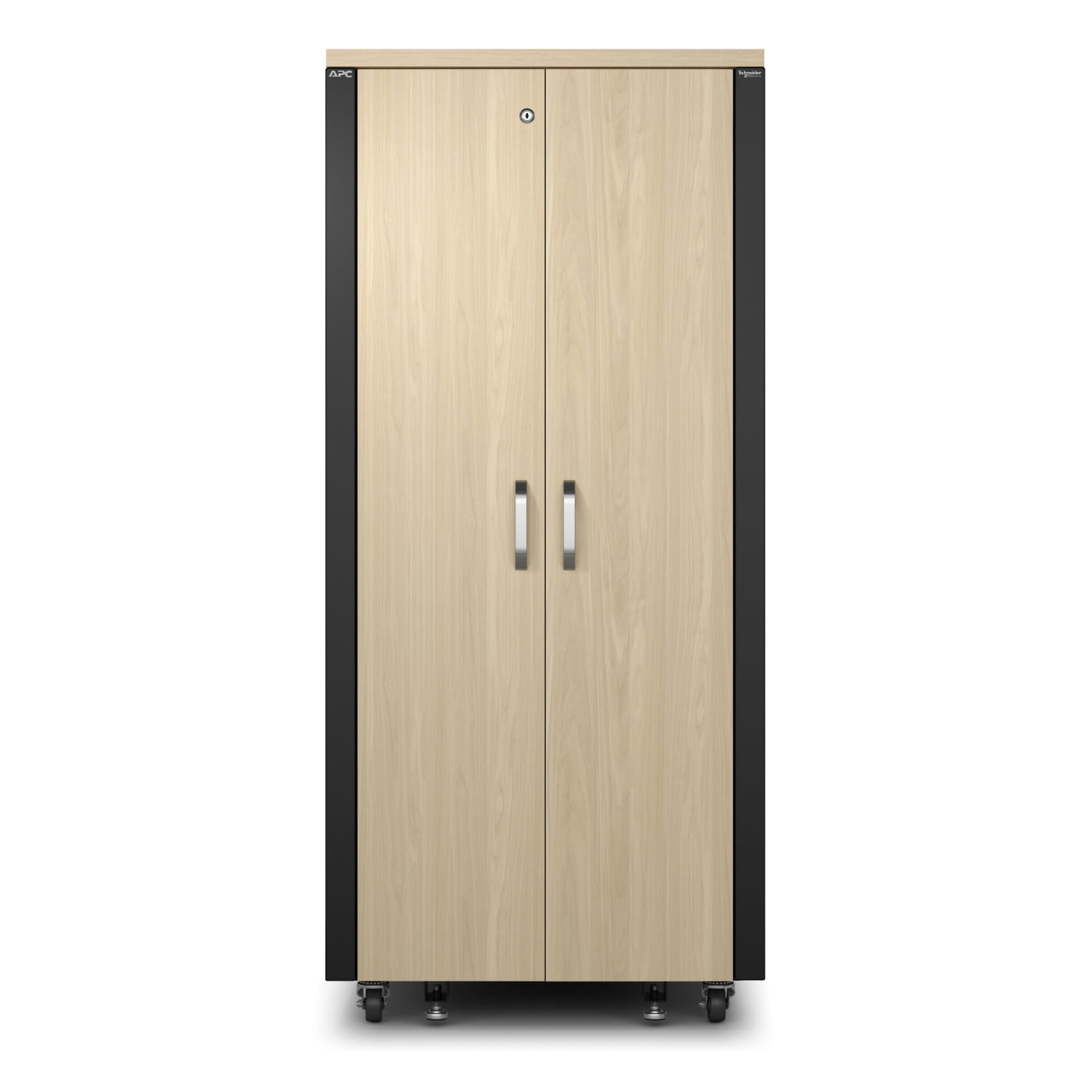 APC NetShelter - Schrank - schallisoliert - Wechselstrom 230 V - Ahorn - 32U - 48.3 cm (19")