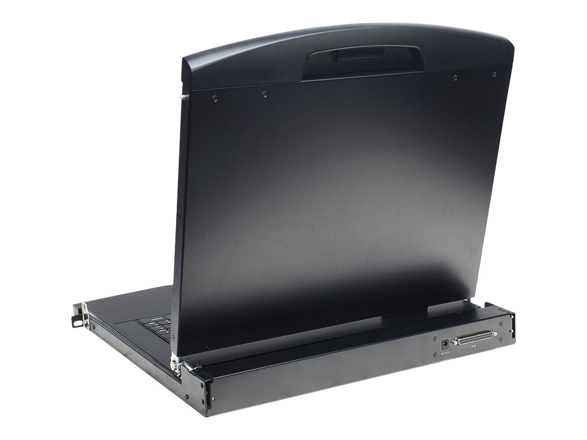 DIGITUS 19" LCD KVM Konsole, 8-Port VGA, spanische Tastatur