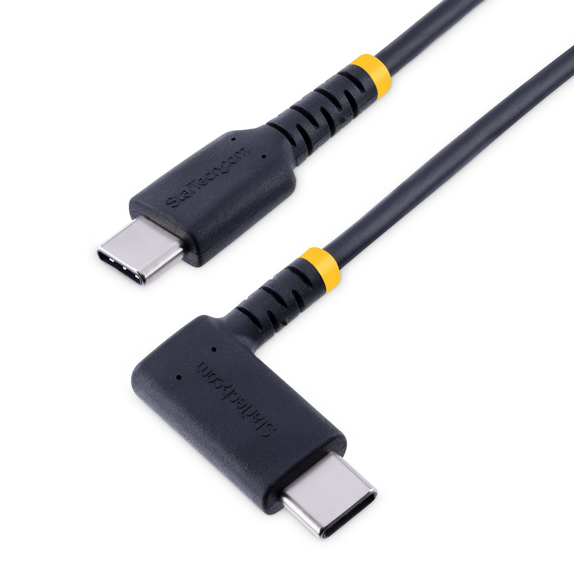 StarTech.com 1 m USB-C Ladekabel Mit Winkelstecker und 60W PD - Robust - USB-Kabel - USB-C (M)