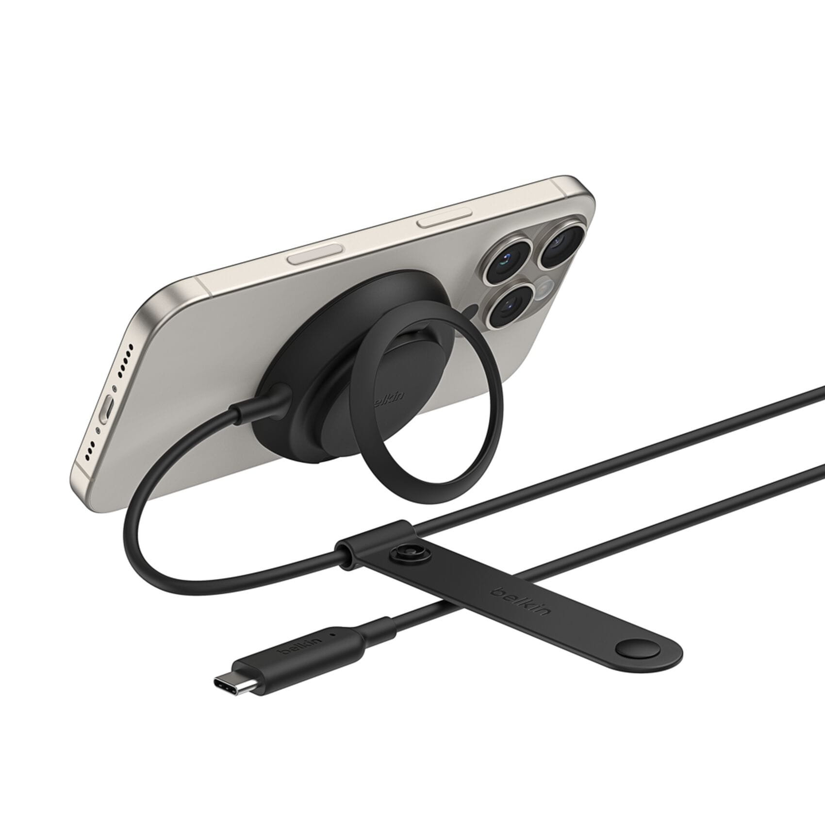 Belkin WIA014HQBK, Drinnen, USB, Kabelloses Aufladen, 2 m, Schwarz