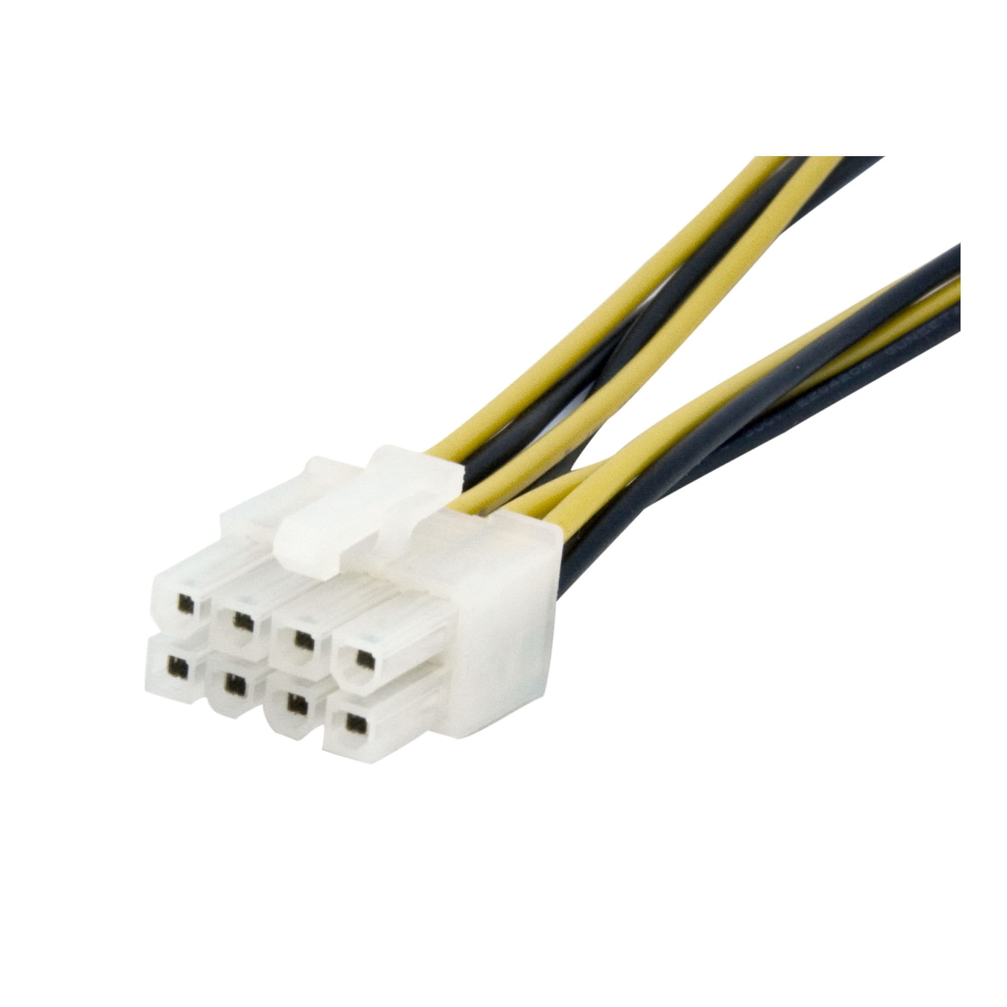 StarTech.com 15cm 4pin auf 8pin EPS-Netzadapter mit LP4 - Bu/St - Stromadapter Buchse/ Stecker - Netzteil - 4 PIN ATX12V (W)