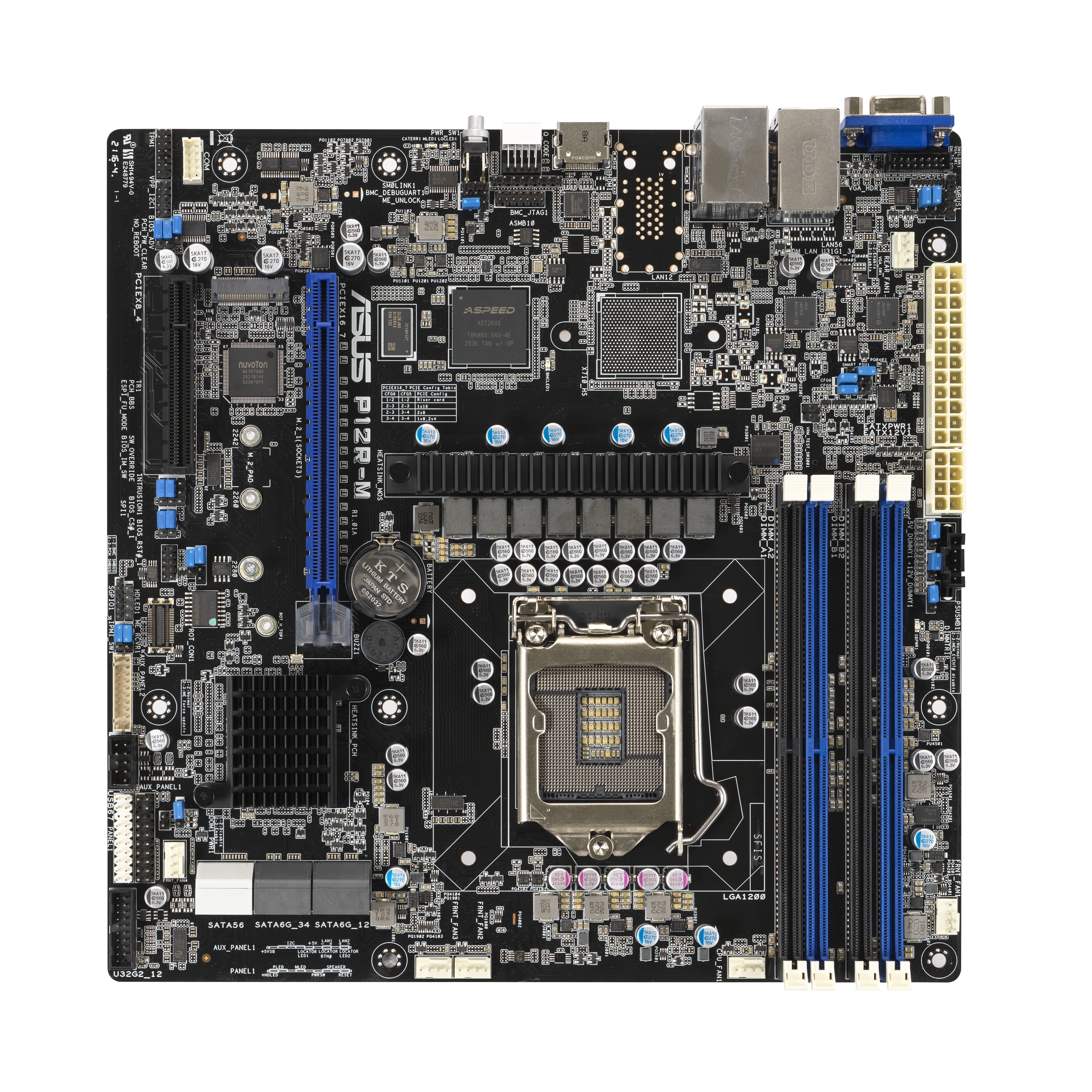 ASUS P12R-M - Motherboard - micro ATX - LGA1200-Sockel