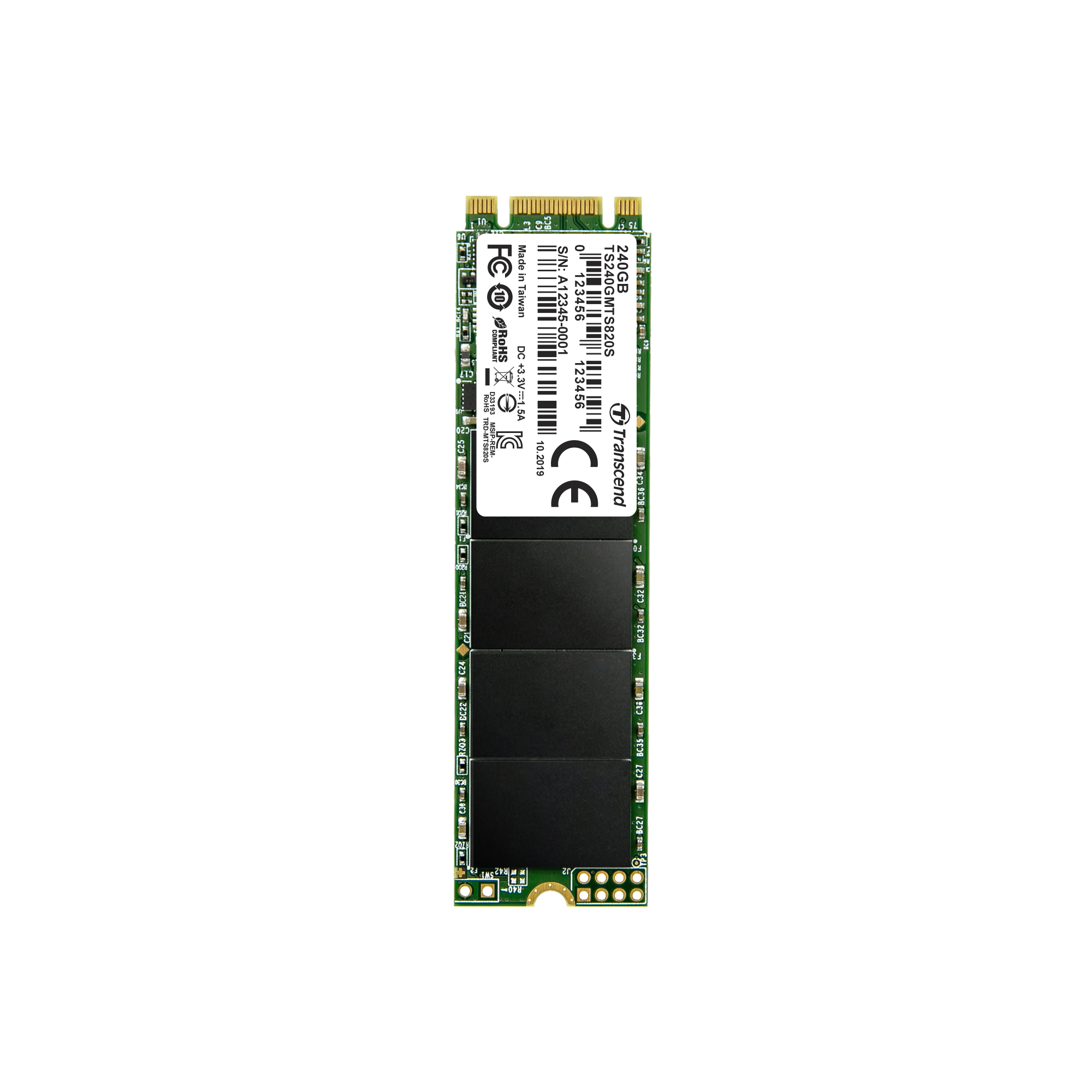 Transcend MTS820 - 240 GB SSD - intern - M.2 2280