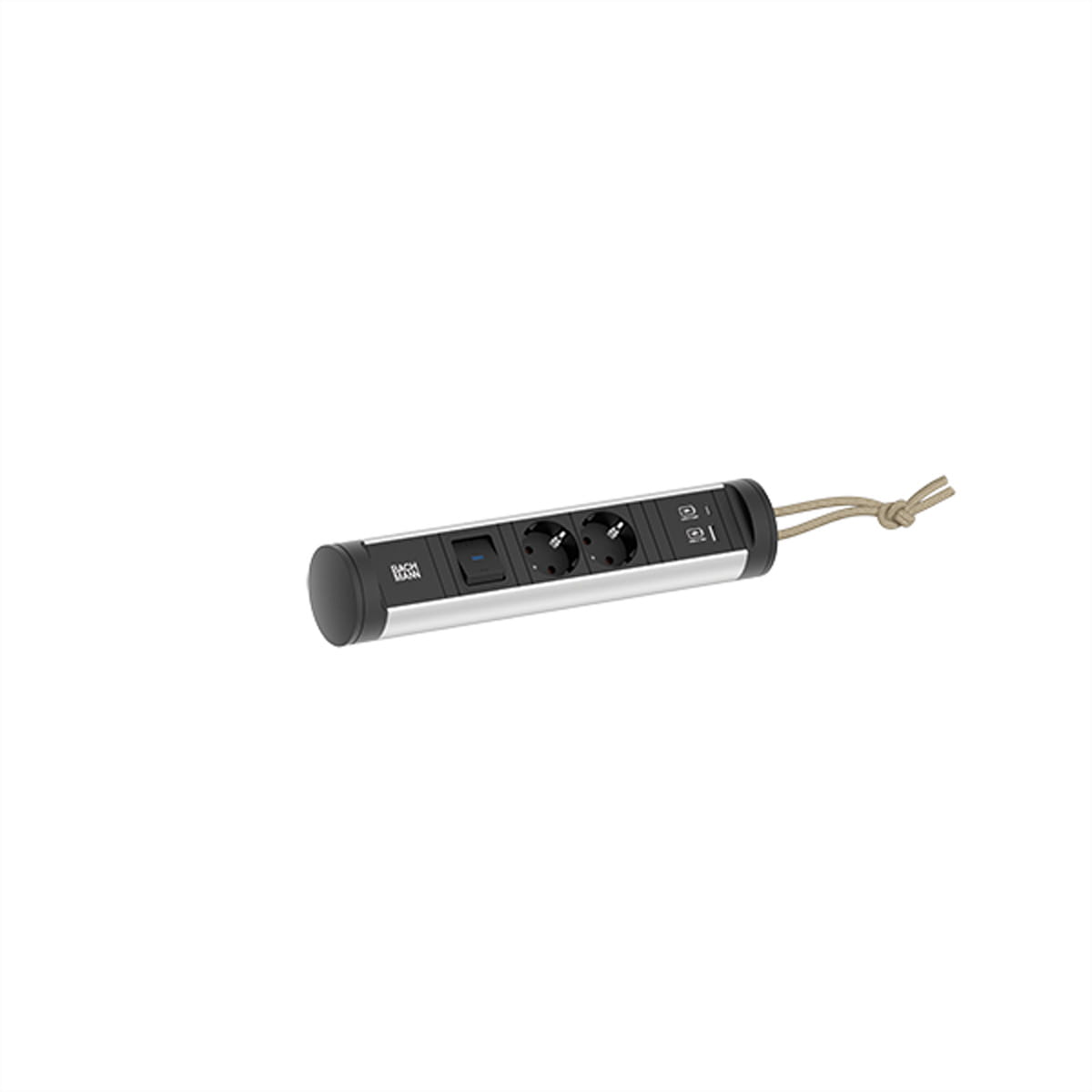Bachmann CYCLE Loop - Steckdosenleiste - Ausgangsanschlüsse: 2 (2 x Typ F, USB-C, USB)