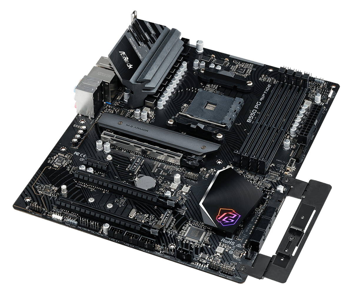 ASRock B550 PG Riptide - Motherboard - ATX - Socket AM4 - AMD B550 Chipsatz - USB-C Gen2, USB 3.2 Gen 1, USB 3.2 Gen 2 - 2.5 Gigabit LAN - Onboard-Grafik (CPU erforderlich)