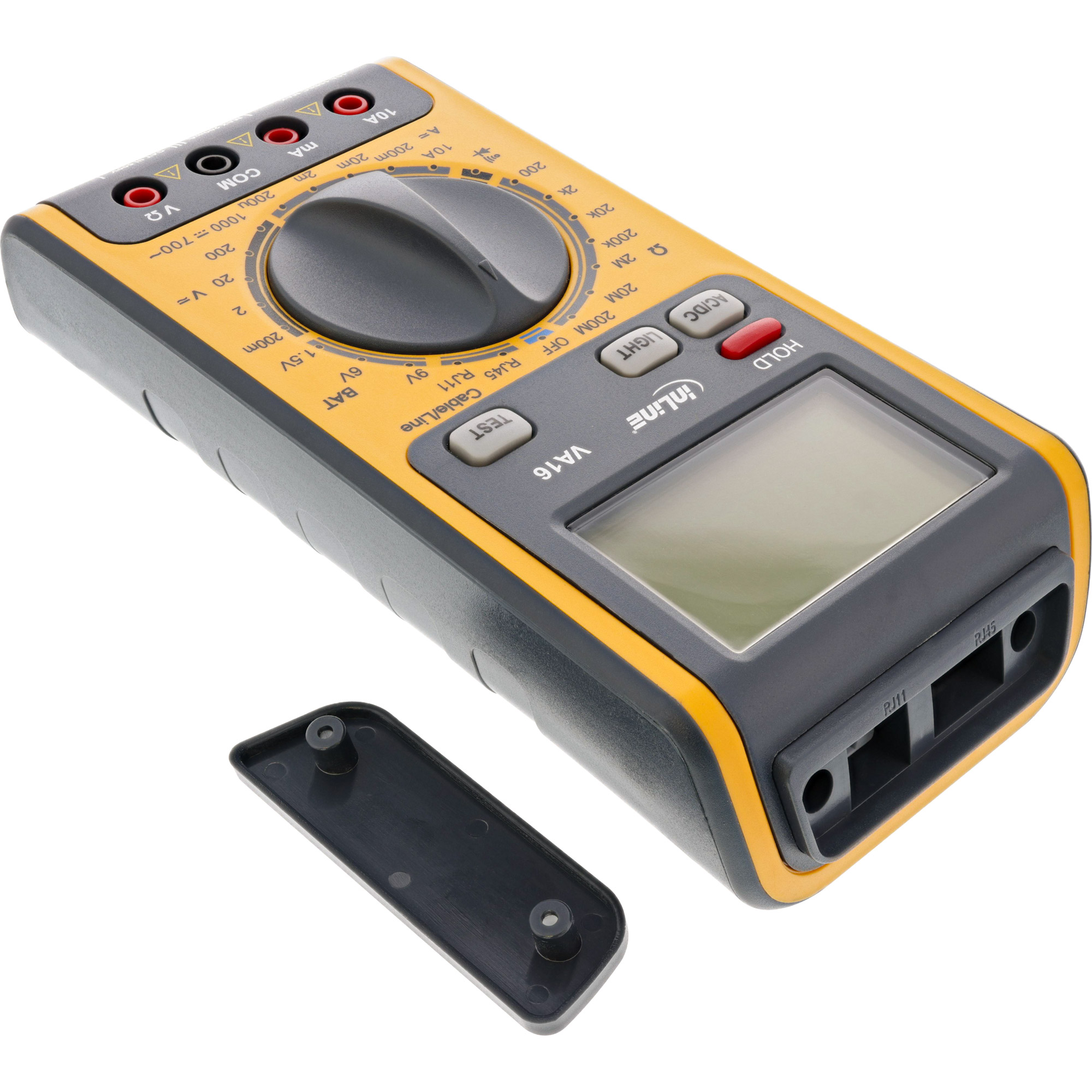 InLine Multimeter 3-in-1 - mit RJ45 / RJ11 Kabeltester und Batterietester