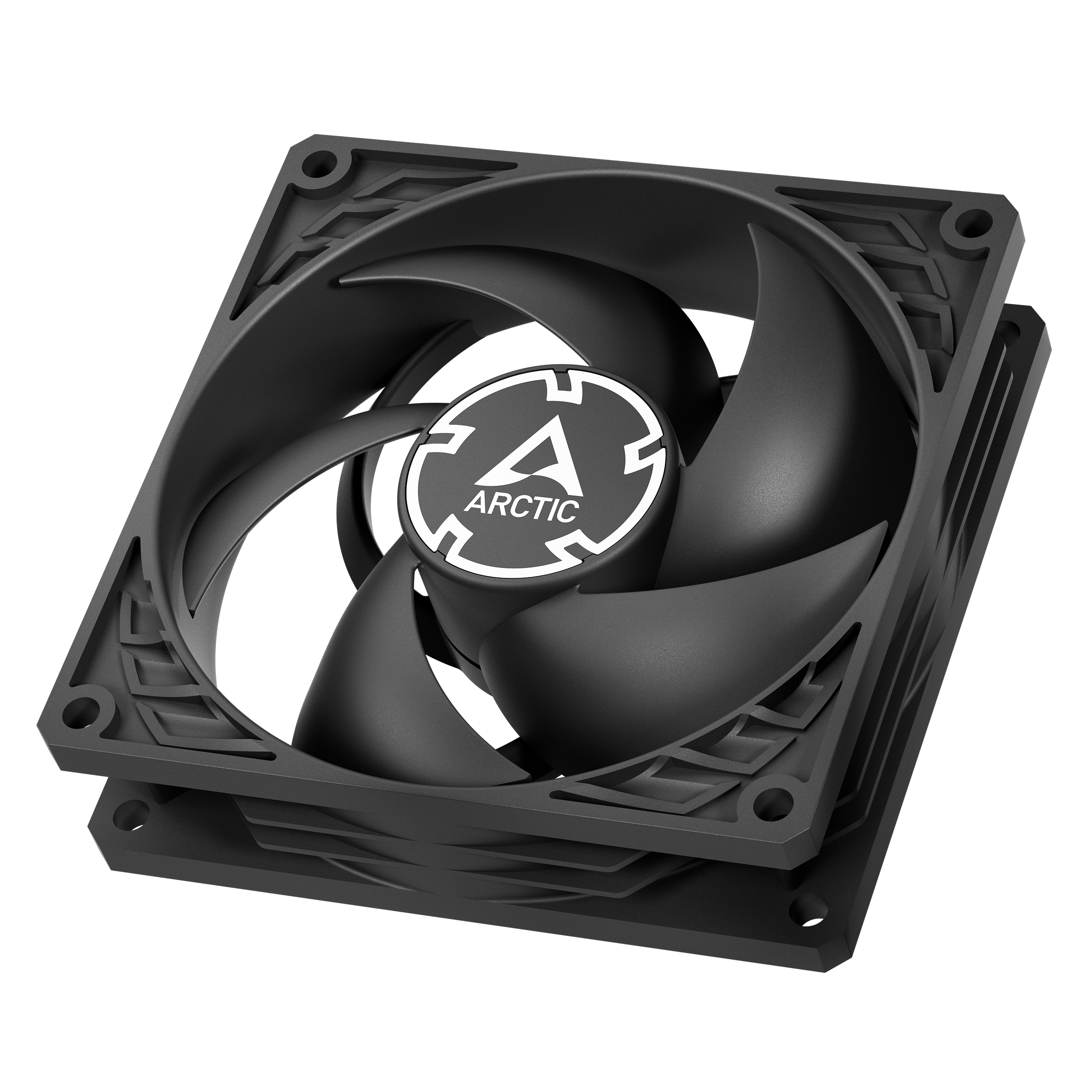 Arctic P9 PWM PST (Black) - 92 mm PWM-Lüfter mit Kabelsplitter, Ventilator, 9,2 cm, 65,97 m³/h, Schwarz