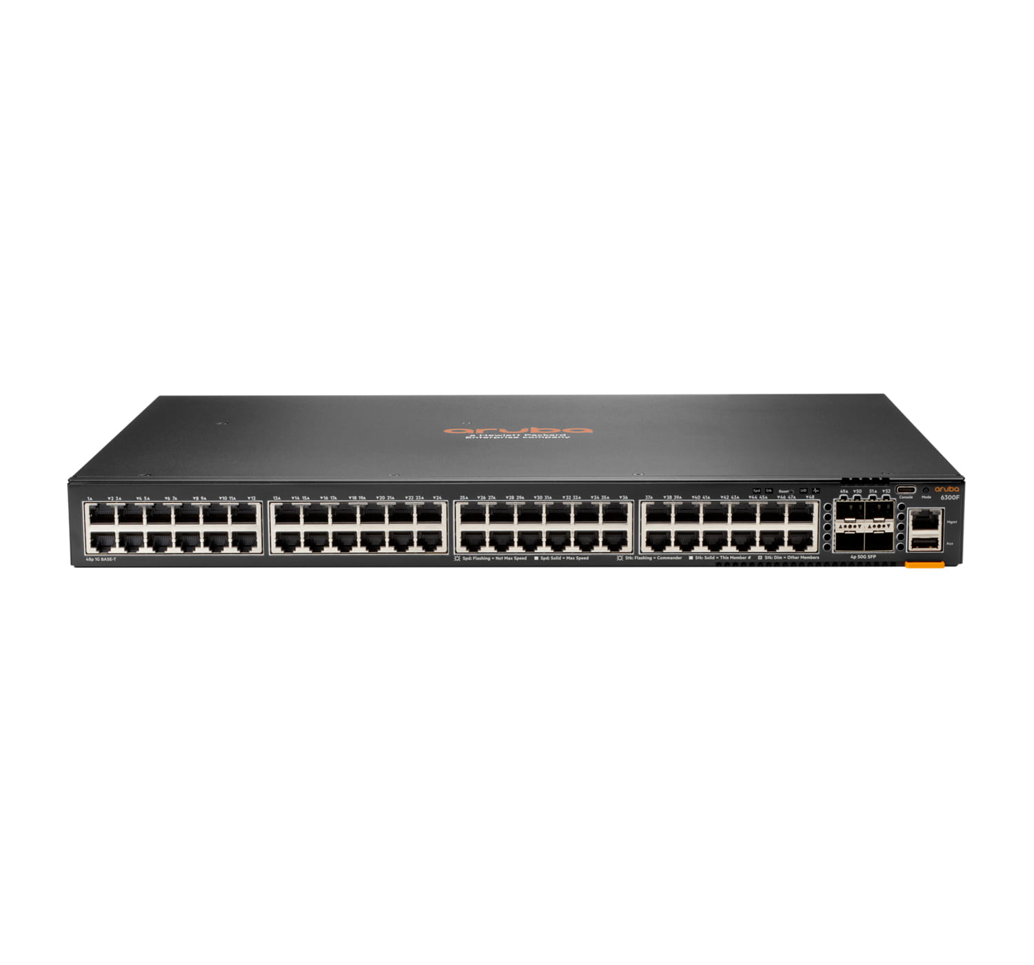 HPE Aruba Networking CX 6300F - Switch - nur horizontale Oberflächenmontage - L3 - managed - 48 x 10/100/1000 (PoE+)