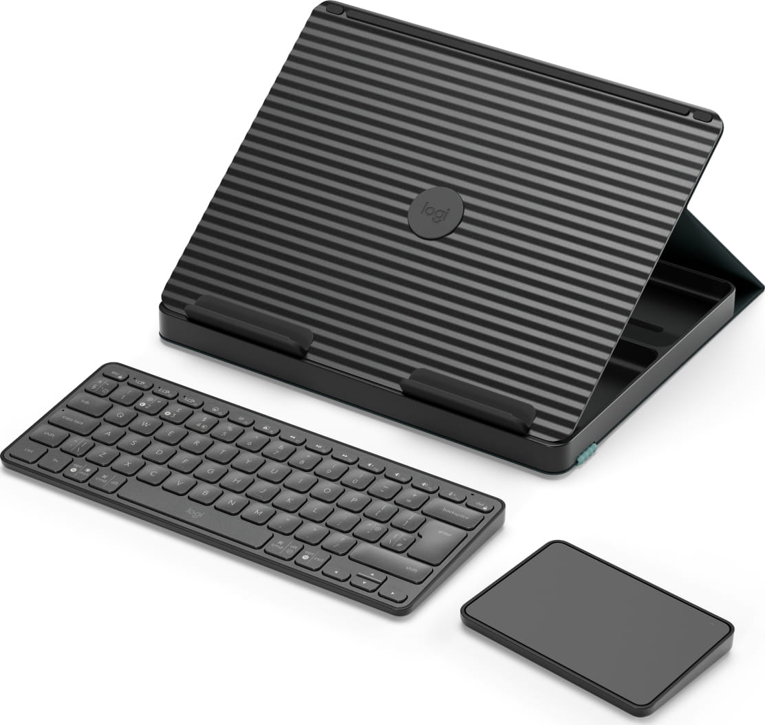 Logitech Casa Pop-Up Desk - Tastatur- und Touchpad-Set