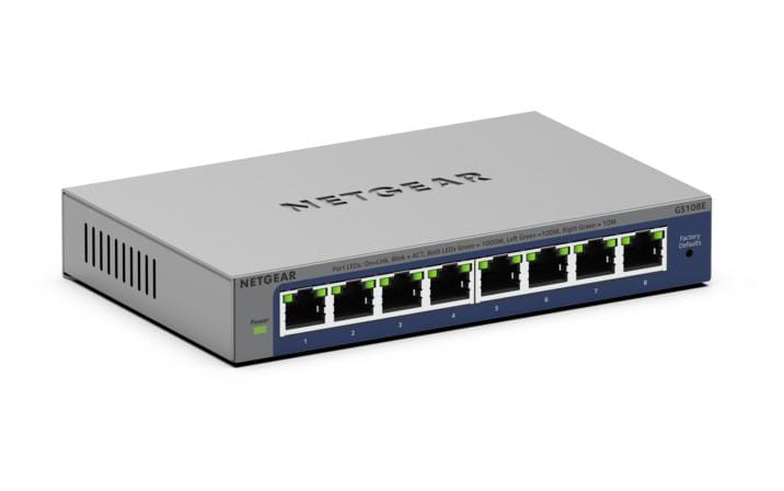 Netgear Plus GS108Ev4 - Switch - unmanaged