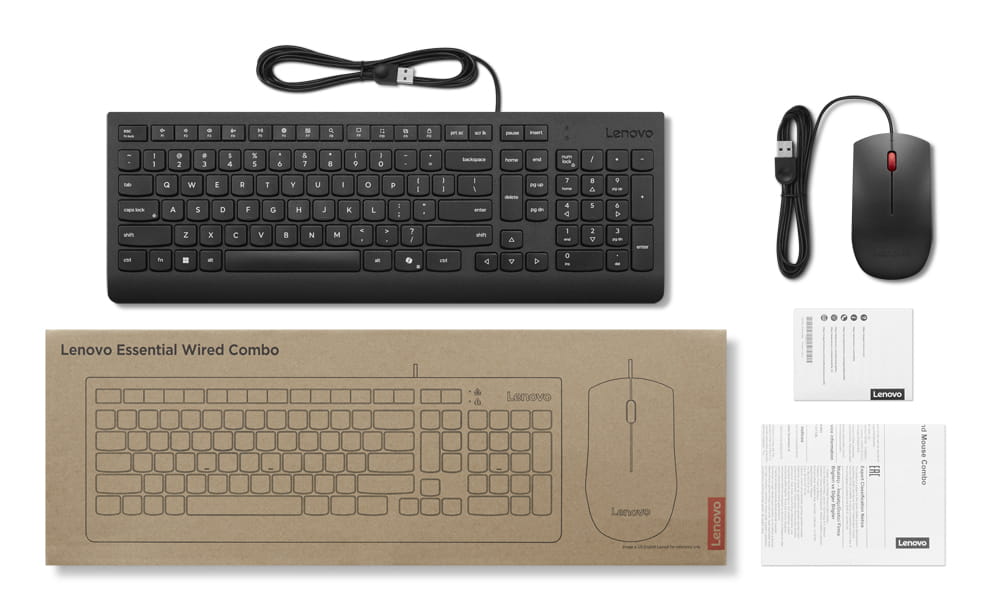 Lenovo Essential Wired Combo - Tastatur-und-Maus-Set