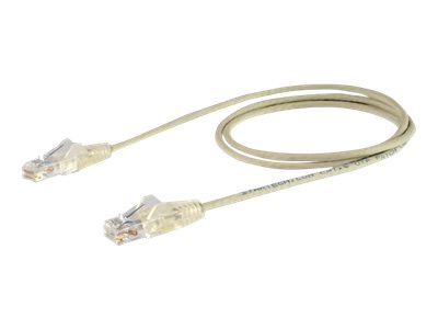 StarTech.com 1.5m Slim LSZH CAT6 Ethernet Cable, 10 Gigabit Snagless RJ45 100W PoE Patch Cord, CAT 6 10GbE UTP Network Cable w/Strain Relief, Grey, ETL, Low Smoke Zero Halogen - Category 6 - 28AWG (N6PAT150CMGRS)