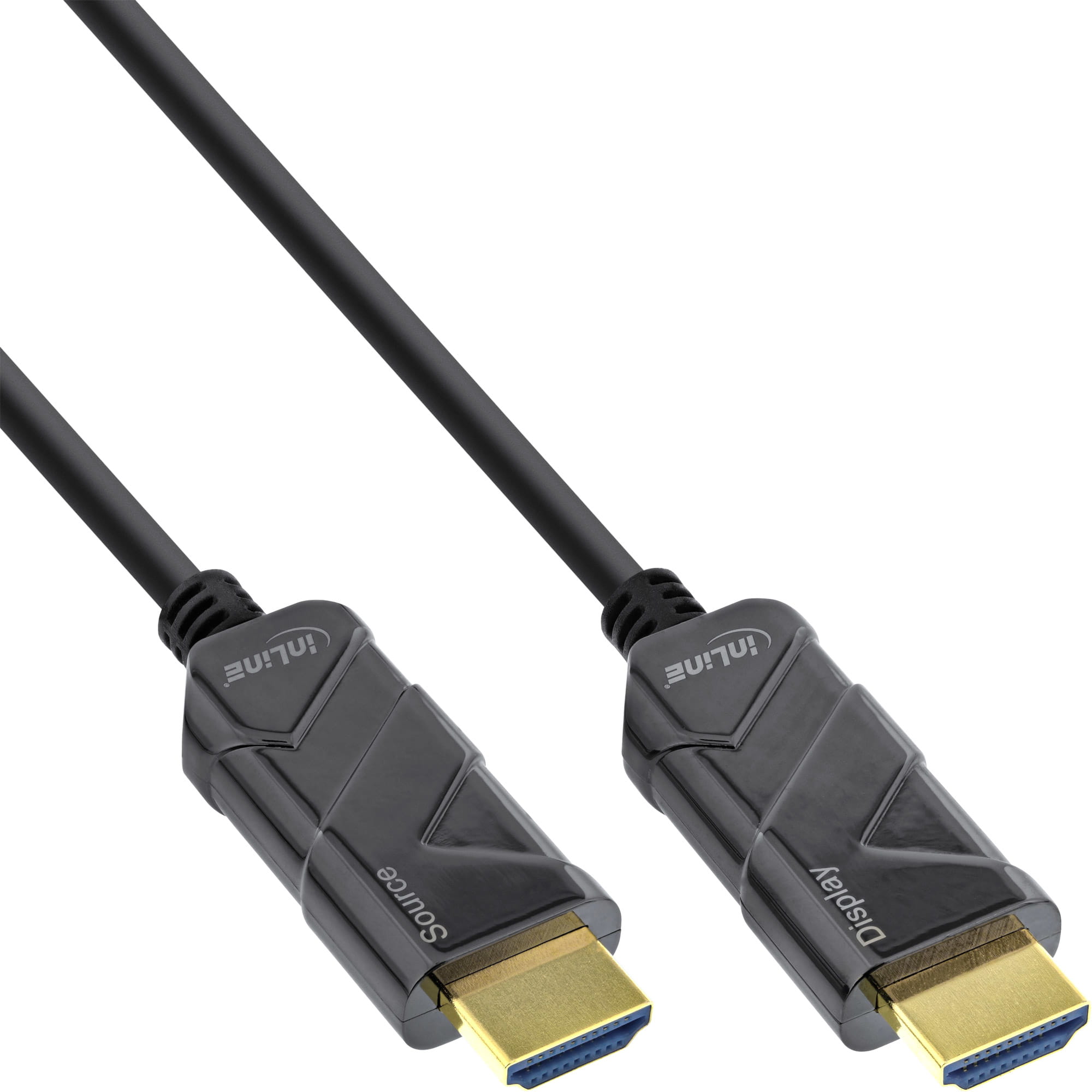 InLine HDMI AOC Kabel - Ultra High Speed HDMI Kabel - 8K4K - schwarz - 50m