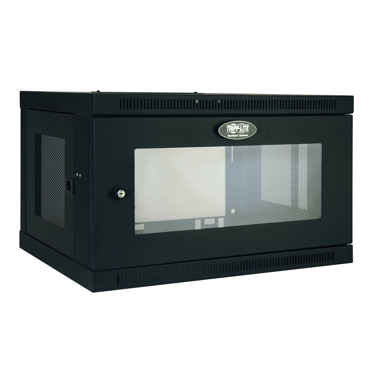 Tripp Eaton Tripp Lite Series 6U Wall Mount Rack Enclosure Server Cabinet w/ Acrylic Window - Schrank Netzwerkschrank - geeignet für Wandmontage - Schwarz - 6U - 48.3 cm (19")