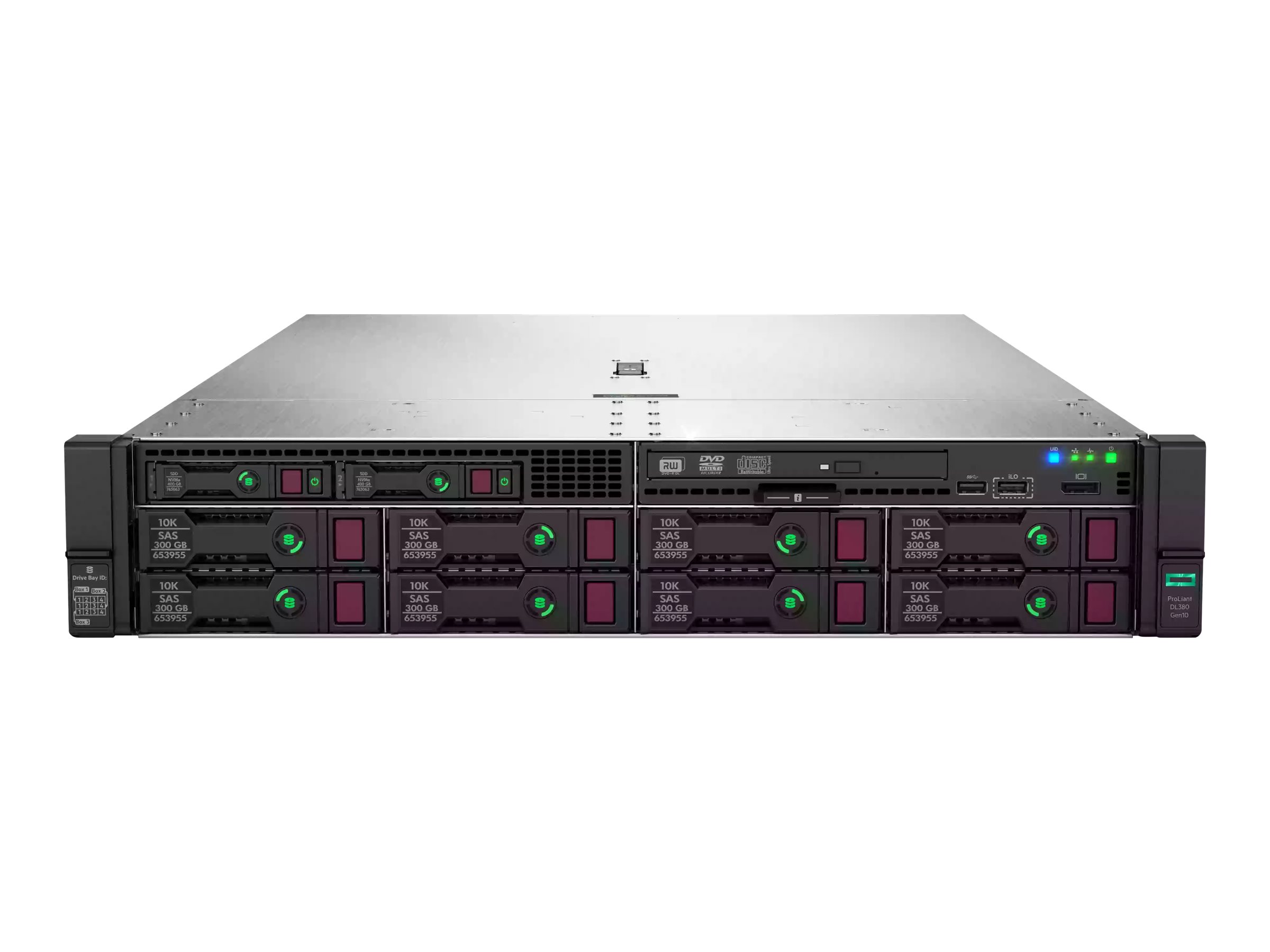 HPE ProLiant DL380 Gen10 Network Choice - 2U - zweiweg - 1 x Xeon Gold 5218R / 2.1 GHz - RAM 32 GB - SATA/SAS - Hot-Swap 6.4 cm (2.5")