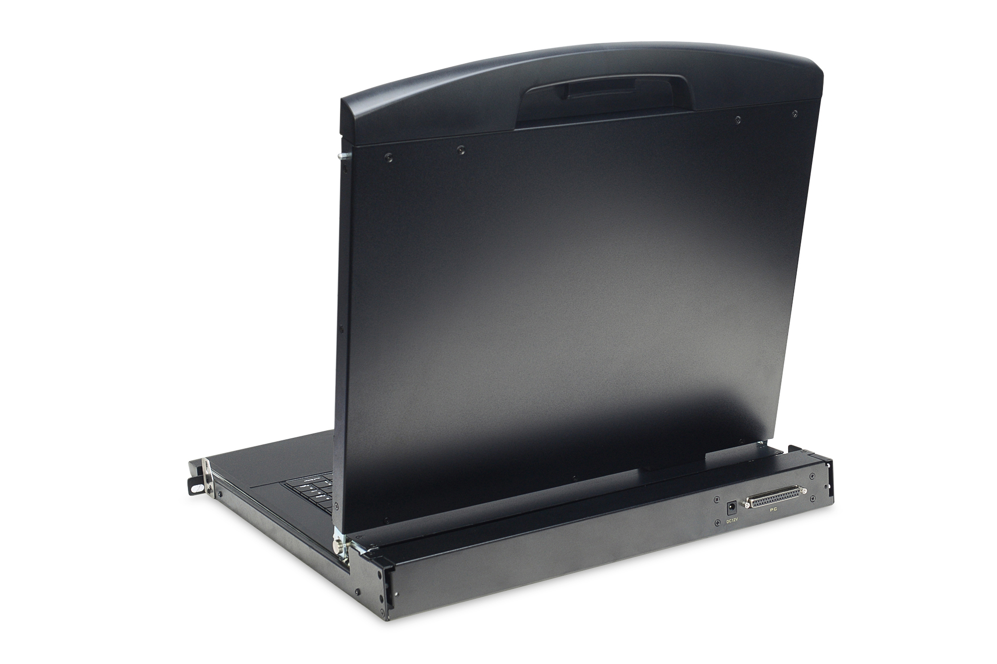 DIGITUS Modulare Konsole mit 17" TFT (43,2cm), 16-Port KVM & Touchpad, UK-Tastatur