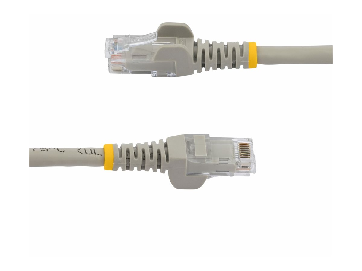 StarTech.com 7m CAT6 Ethernet Cable, 10 Gigabit Snagless RJ45 650MHz 100W PoE Patch Cord, CAT 6 10GbE UTP Network Cable w/Strain Relief, Grey, Wiring is UL Certified/TIA - Category 6 - 24AWG (N6PATC7MGR)