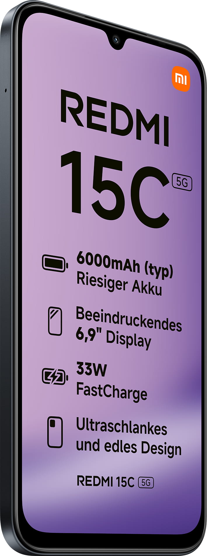 Xiaomi Redmi 15C, 17,5 cm (6.9"), 1600 x 720 Pixel, 4 GB, 128 GB, 50 MP, Schwarz Xiaomi Redmi 15C, 17,5 cm (6.9"), 1600 x 720 Pixel, 4 GB, 128 GB, 50 MP, Schwarz