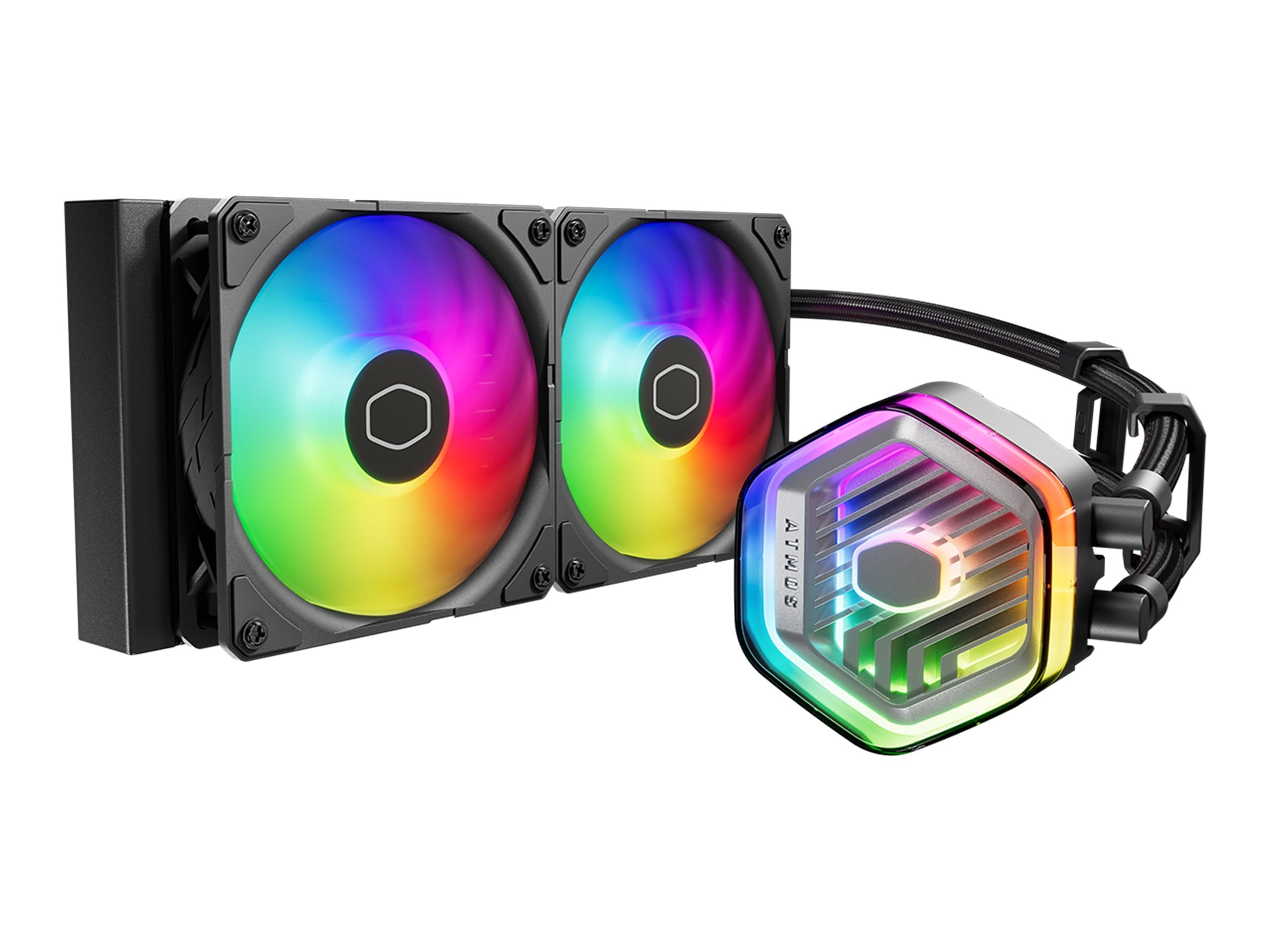 Cooler Master MasterLiquid 240 Atmos ARGB - Prozessor-Flüssigkeitskühlsystem - Kühlergröße: 240 mm - (für: LGA1700, LGA1200, LGA1151, LGA1150, LGA1155, LGA1156, AM4, AM5)