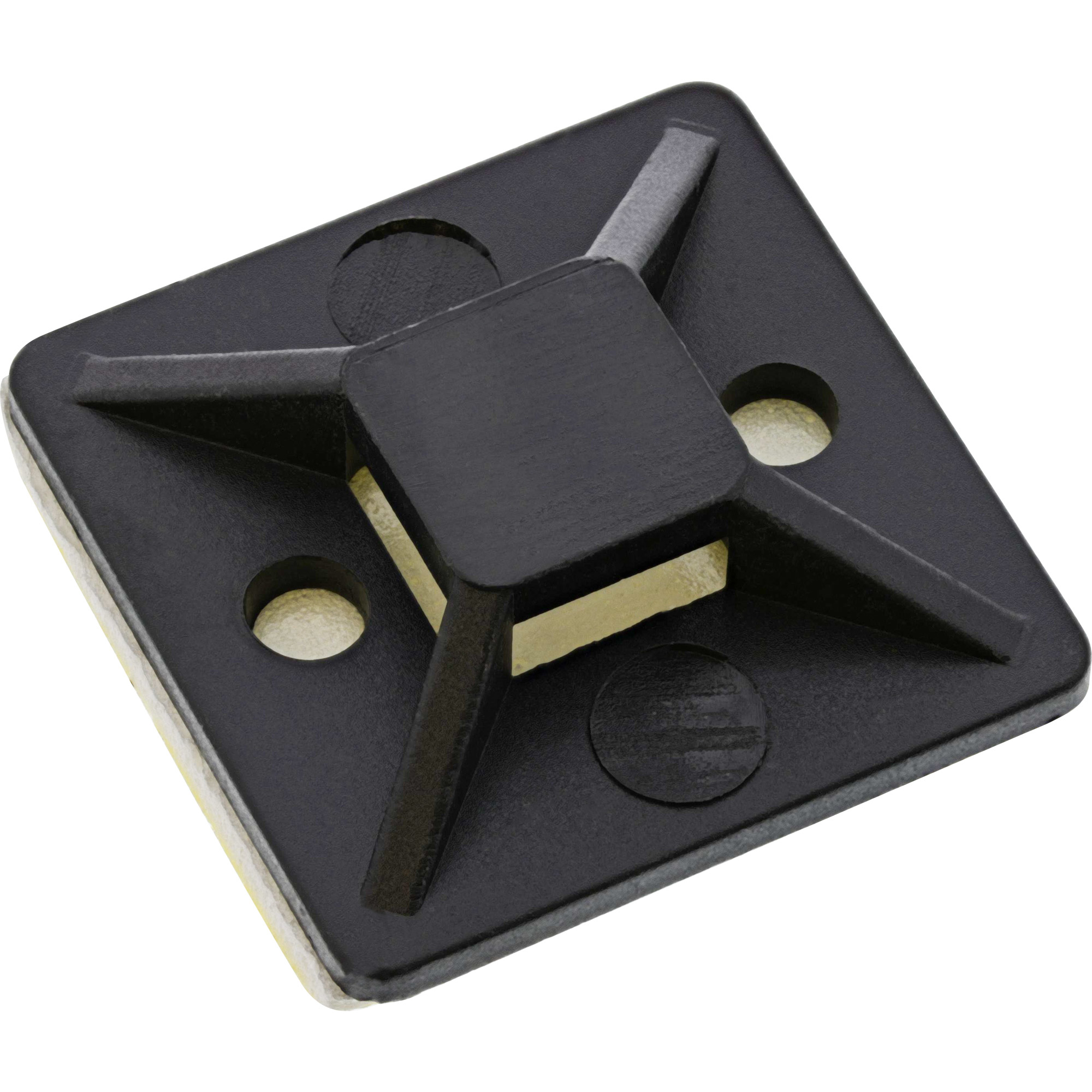 InLine Befestigungssockel für Kabelbinder - 40x40mm - selbstklebend - 10 Stück