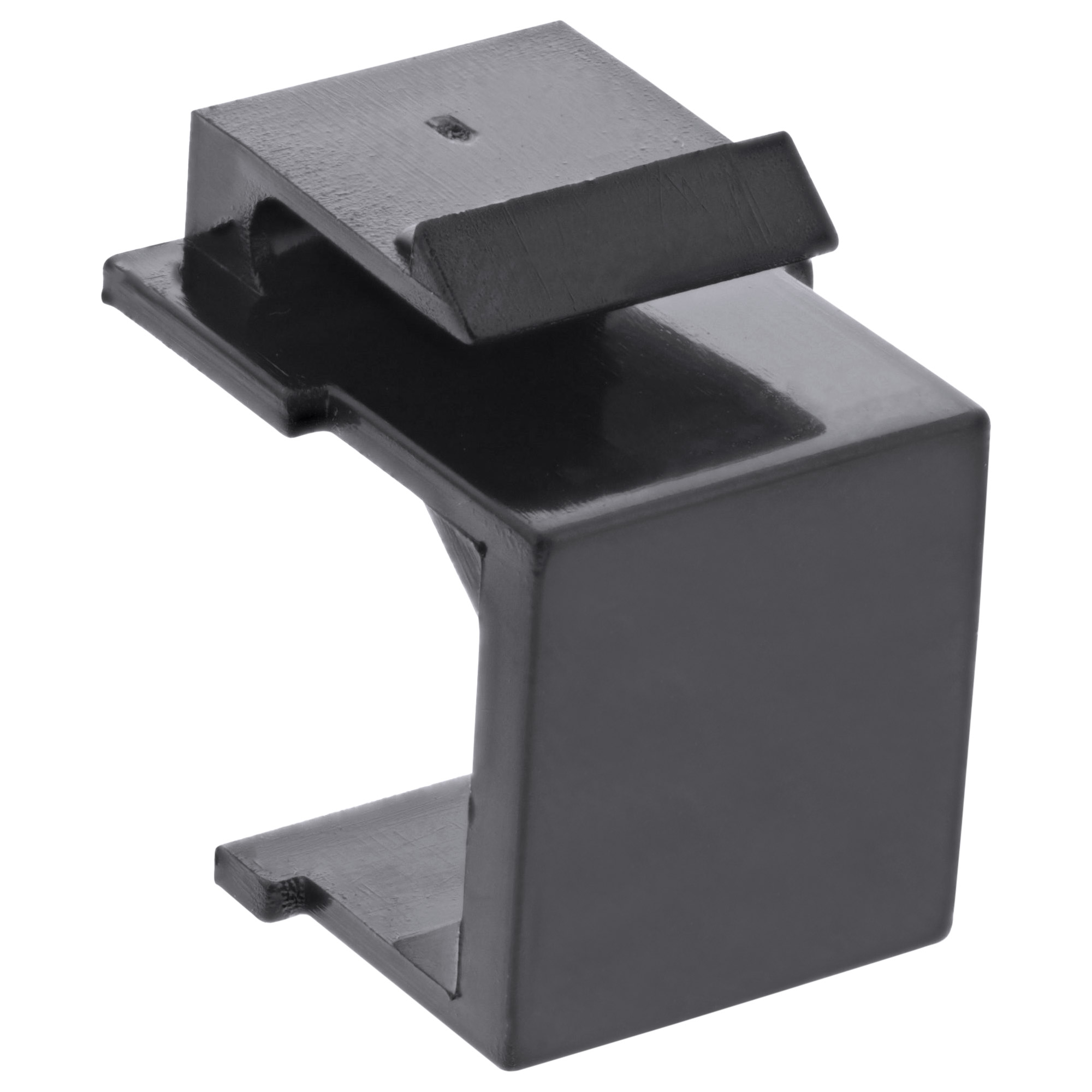 InLine Keystone SNAP-In Blindabdeckung für Modul Steckplatz - schwarz 10er Pack