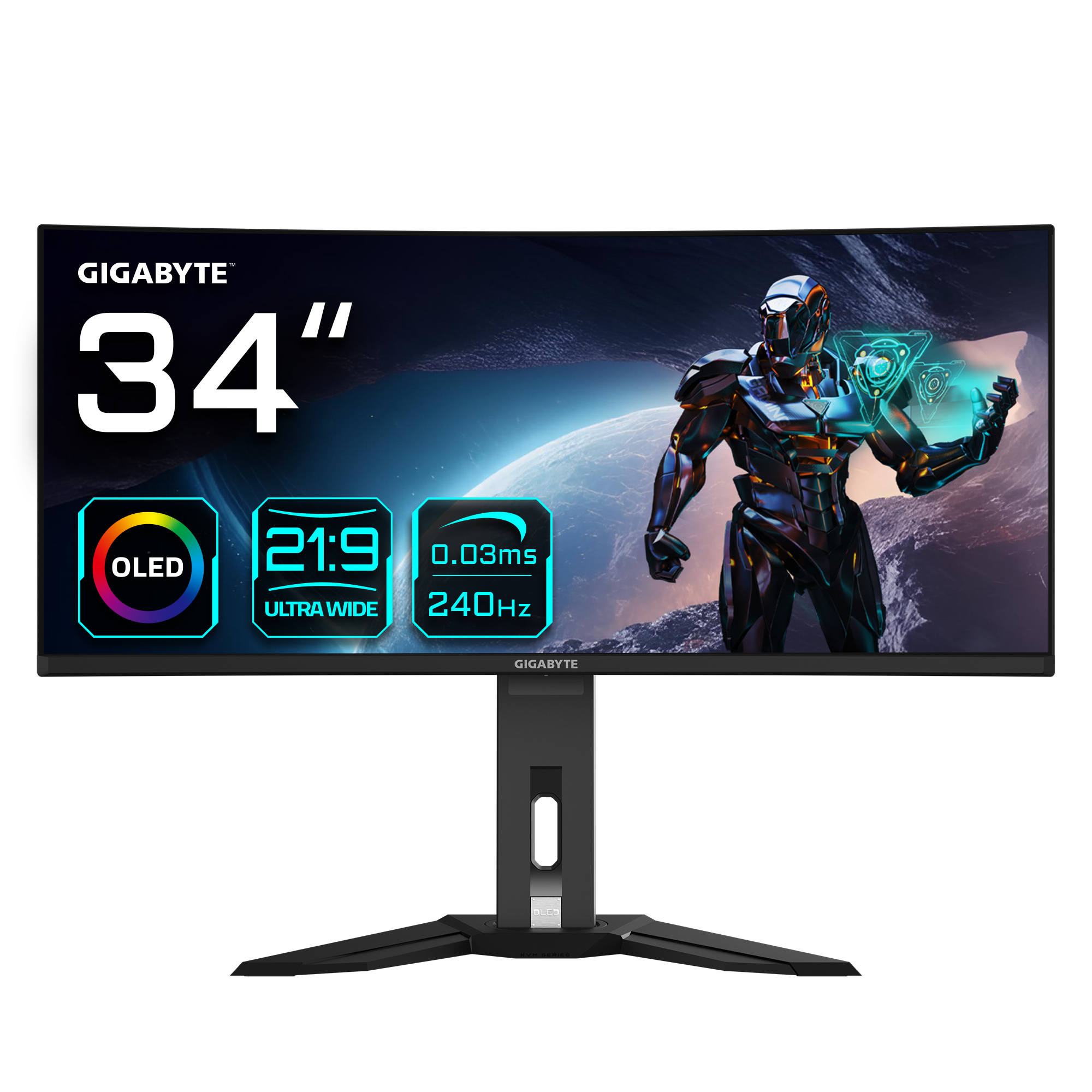 Gigabyte MO34WQC2 - OLED-Monitor - gebogen - 87 cm (34")