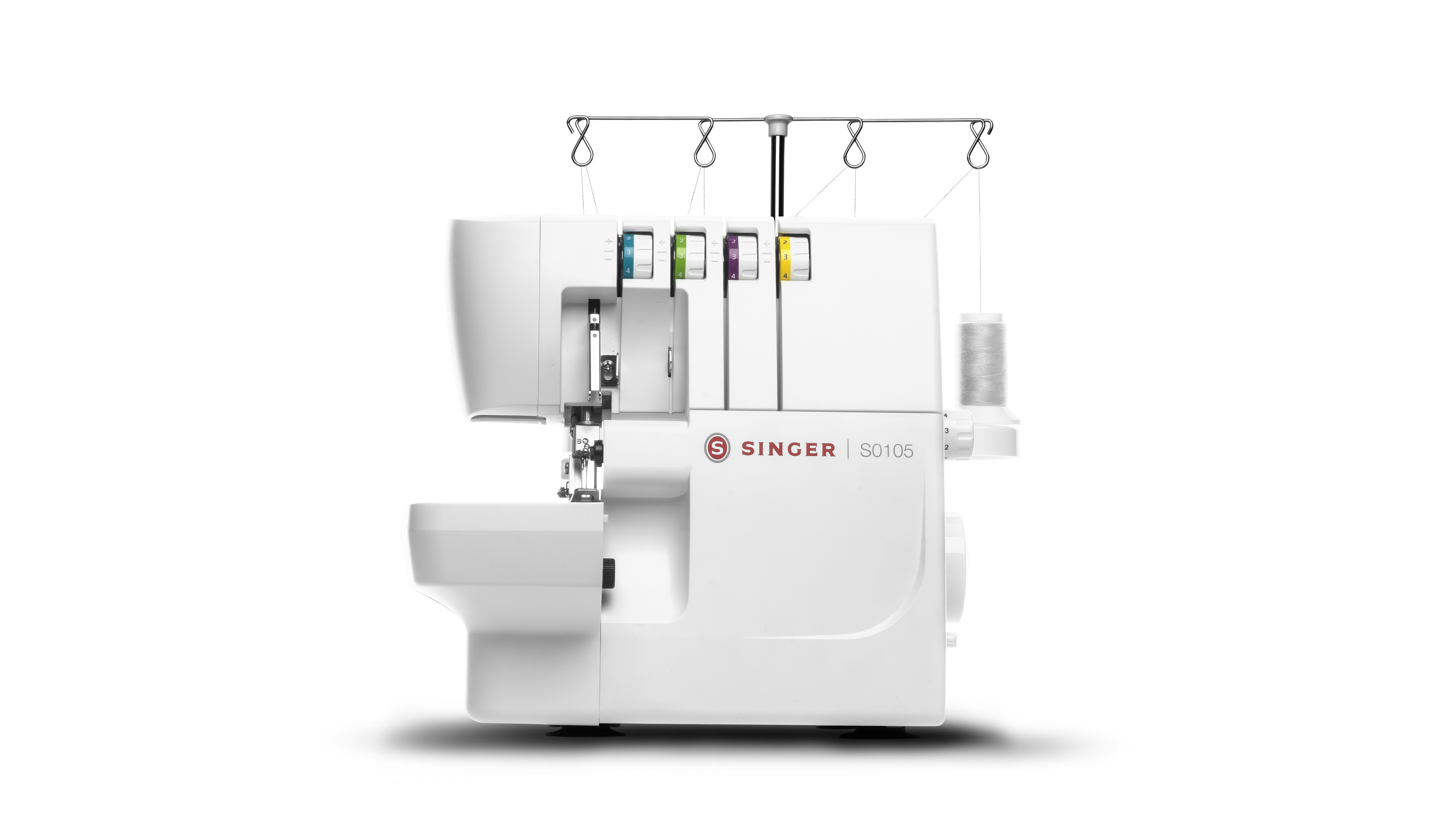Singer S0105, Weiß, Overlock-Nähmaschine, Overlock, 1300 SPM, Variabel, Elektro