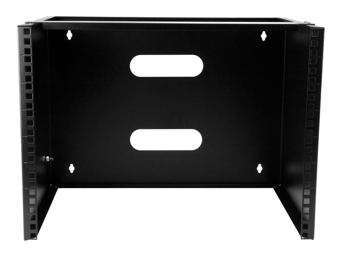 StarTech.com Startech Wandmontage Halterung für flache Rack Geräte - 8HE - Gehäuse - geeignet für Wandmontage - Schwarz - 8U - 30.5 cm (12")