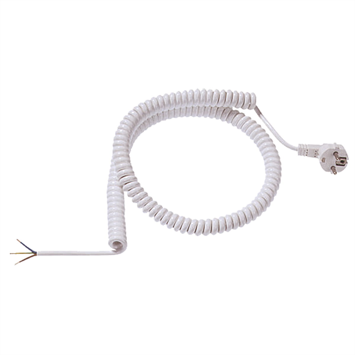 Bachmann Spiralleitung H05VV-F 3G1.5mm² L ws AEH/CEE7/7 - Zubehör Stromversorgung