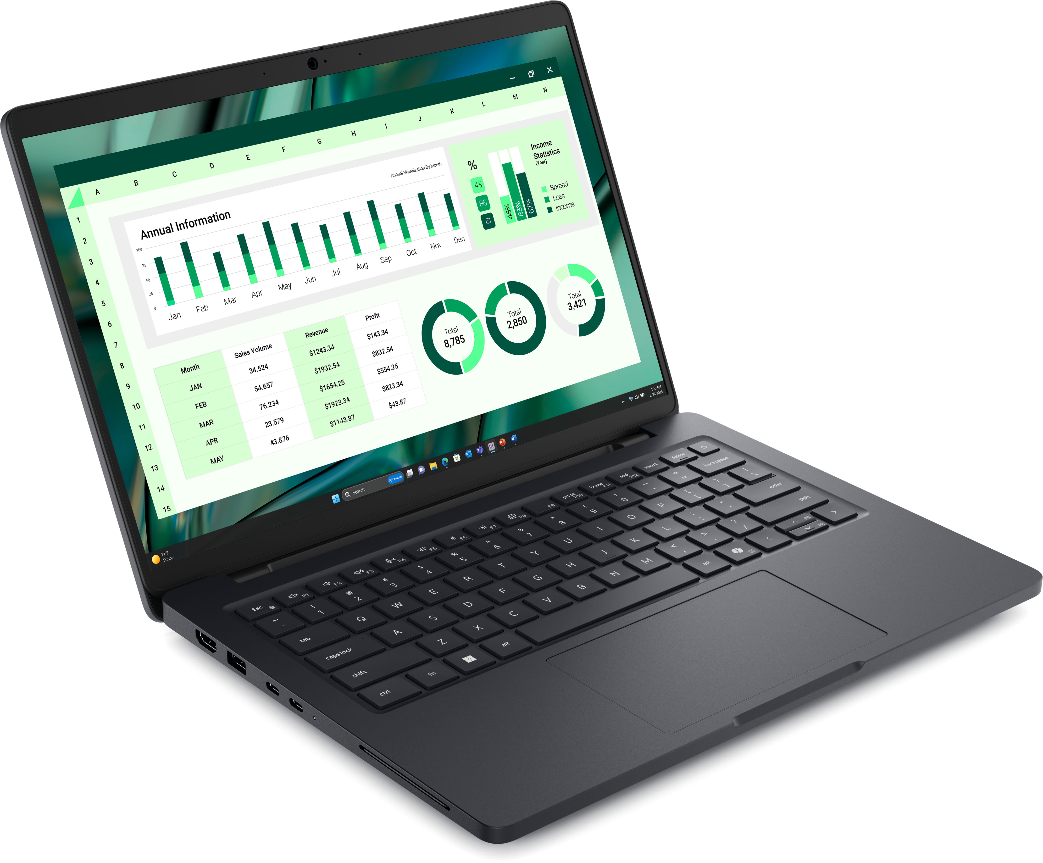 Dell Pro Max 14 MC14250 - Intel Core Ultra 7 265H / 2.2 GHz - vPro Enterprise - Win 11 Pro - RTX PRO 500 Blackwell - 16 GB RAM - 512 GB SSD NVMe, Class 35 - 35.565 cm (14")