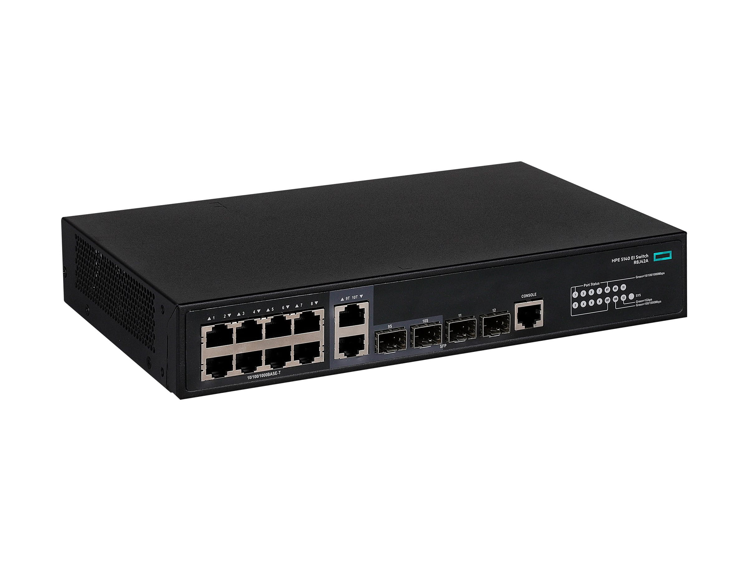 HPE FlexNetwork 5140 8G 2SFP 2XGT Combo EI - Switch - PoE+