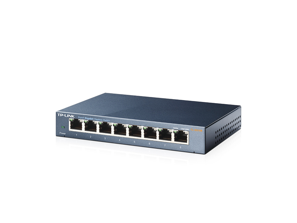 TP-LINK TL-SG108 - V3 - Switch - unmanaged - 8 x 10/100/1000