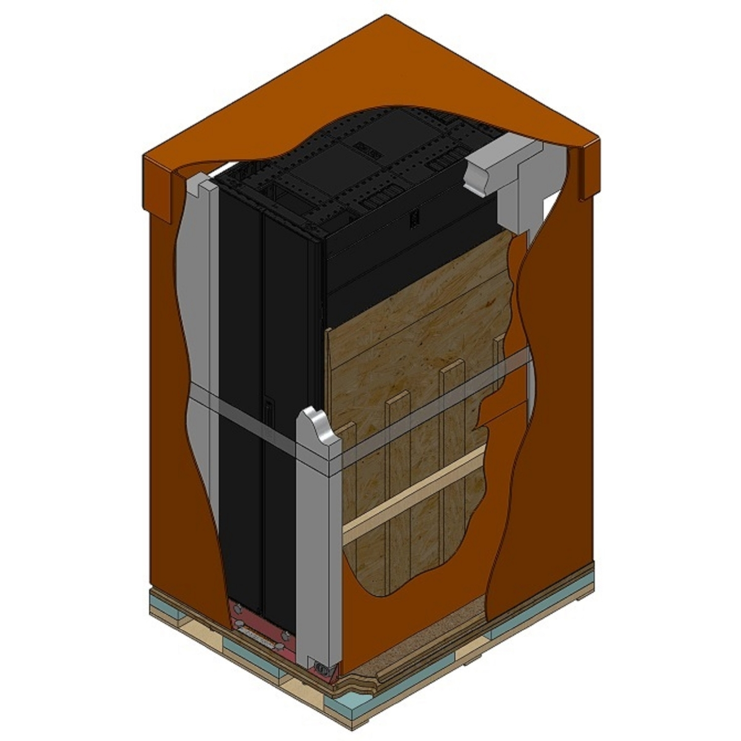 APC NetShelter SX Deep Enclosure with Sides Shock Packaging - Schrank - Schwarz - 42HE - 48.3 cm (19")