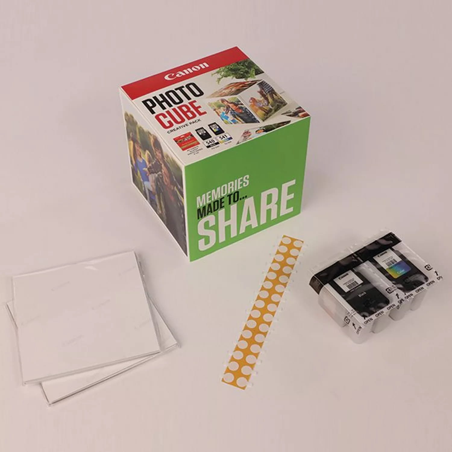 Canon Photo Cube Creative Pack - Glänzend - 2er-Pack - Schwarz, Farbe (Cyan, Magenta, Gelb)