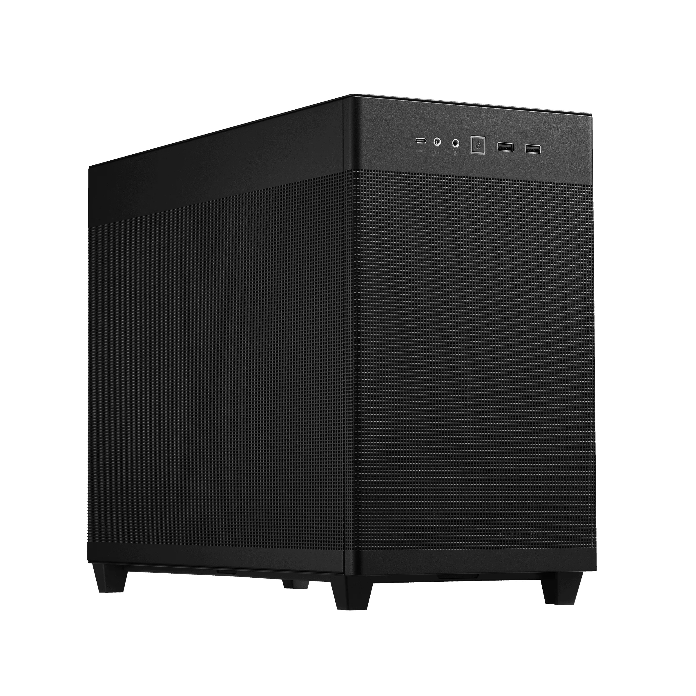 ASUS Prime AP201 - Kleiner Turm - micro ATX - Seitenteil mit Fenster (gehärtetes Glas)
