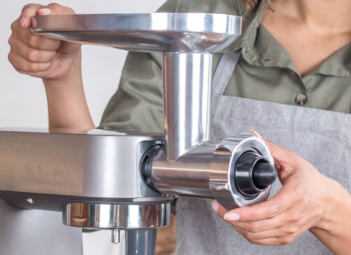 Kenwood Electronics Kenwood KAX950ME, Fleischwolf-Set, Aluminium, Edelstahl, Aluminium, Edelstahl, 250 mm, 160 mm, 250 mm
