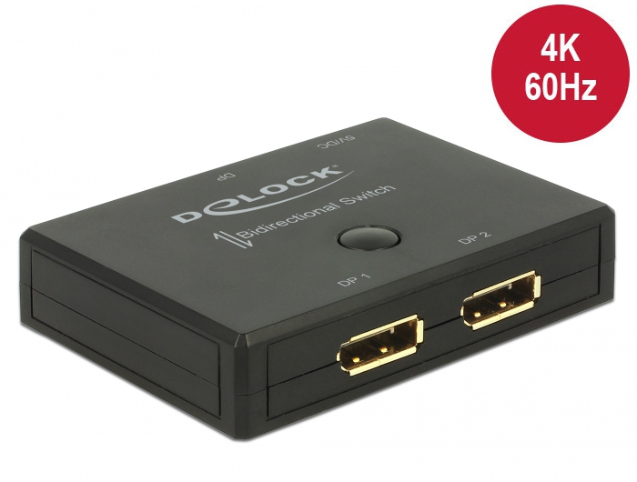 Delock Displayport 2 - 1 Switch bidirectional