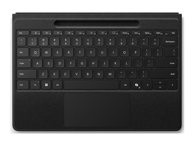 Microsoft Surface Pro Flex Keyboard - Tastatur - mit Touchpad, Beschleunigungsmesser, Surface Slim Pen 2 Ablage- und Ladeschale - hinterleuchtet - kabellos - Bluetooth LE - QWERTZ - Schweizerisch - Schwarz - für Microsoft Surface Pro 8, Pro 8 for Busine