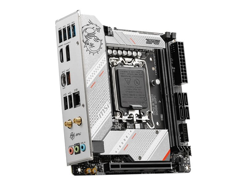 MSI MPG B760I EDGE WIFI - Motherboard - Mini-ITX - LGA1700-Sockel - B760 Chipsatz - USB 3.2 Gen 2, USB 3.2 Gen 1, USB-C 3.2 Gen2 - 2.5 Gigabit LAN, Wi-Fi 6E, Bluetooth - Onboard-Grafik (CPU erforderlich)
