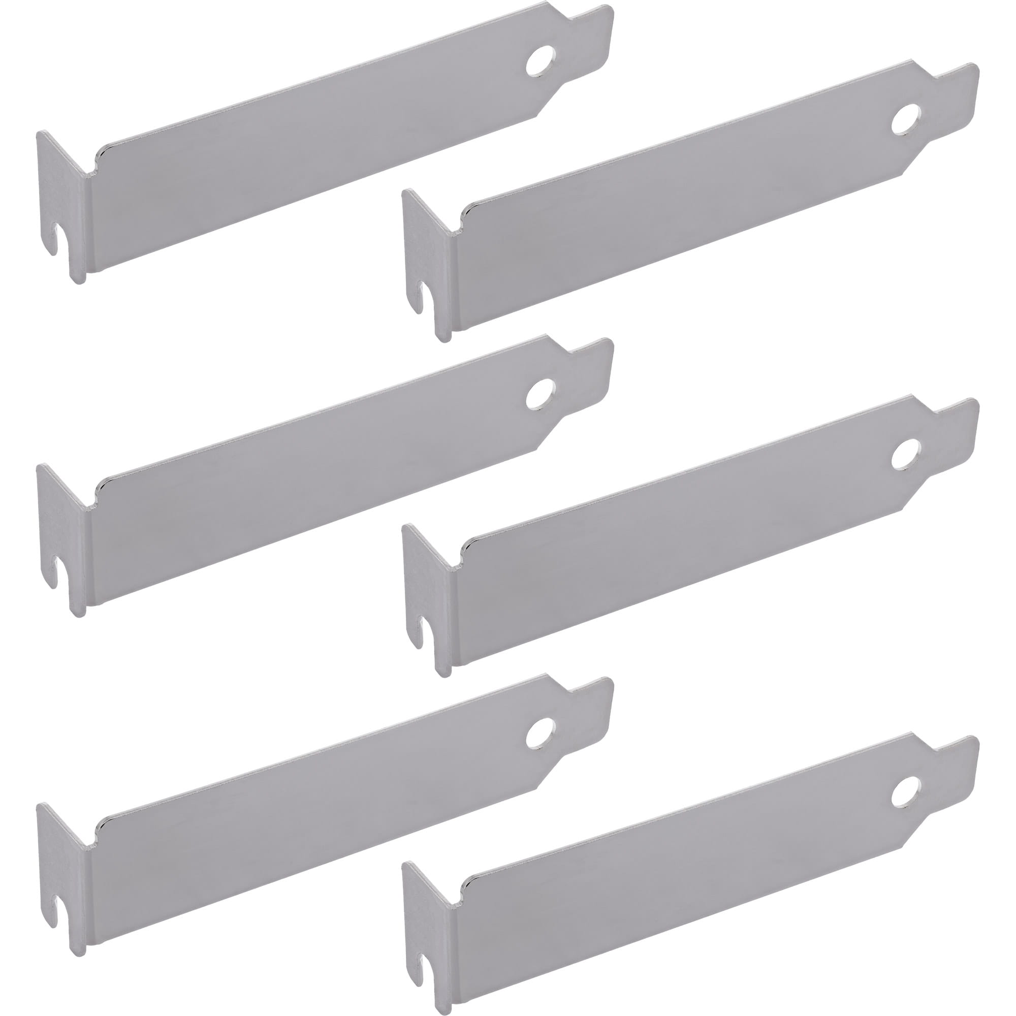 InLine Slotblenden-Set - PCI Low-Profile - Aluminium - 6 Stück